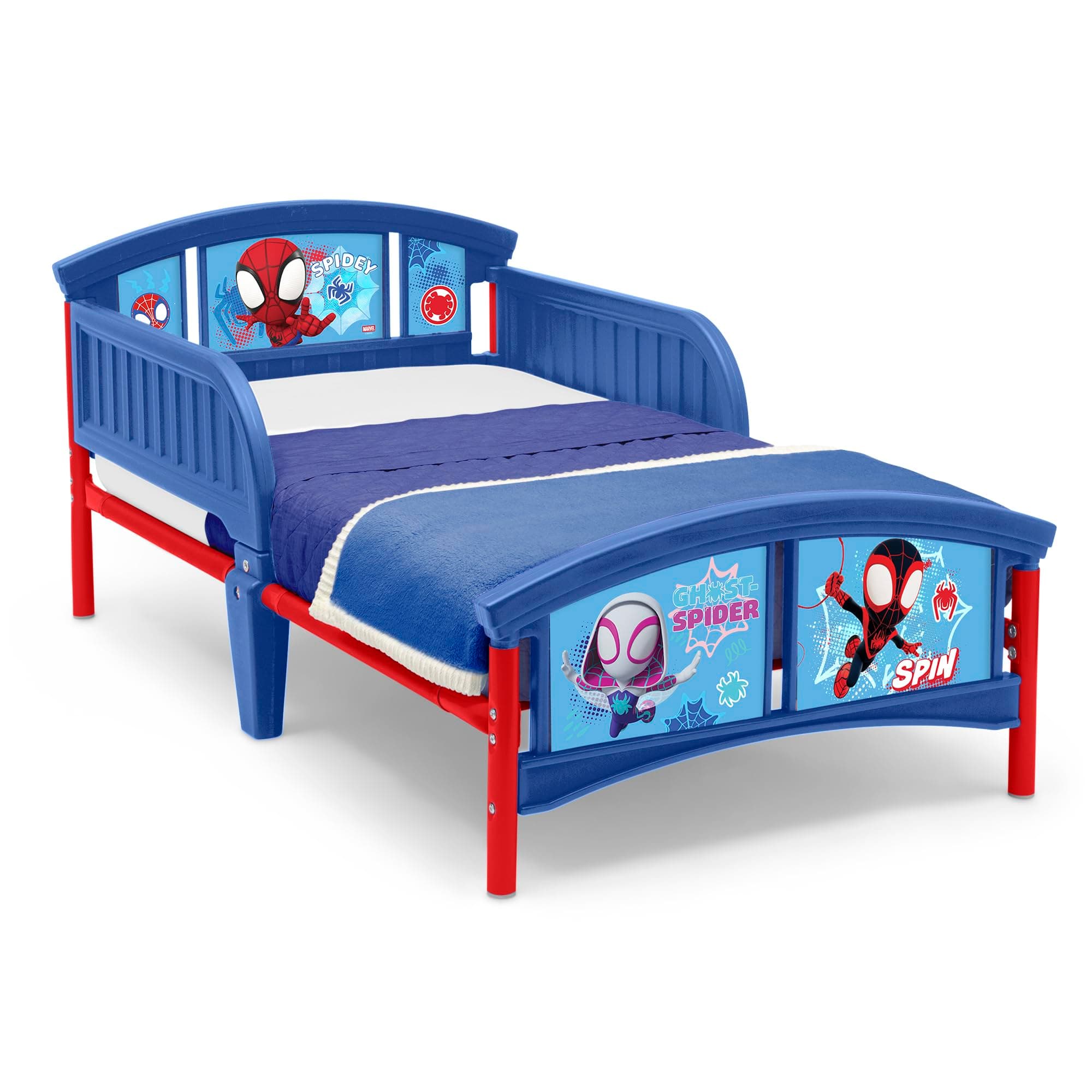 Delta Children Plastic Toddler Bed, Spidey and His Amazing Friends