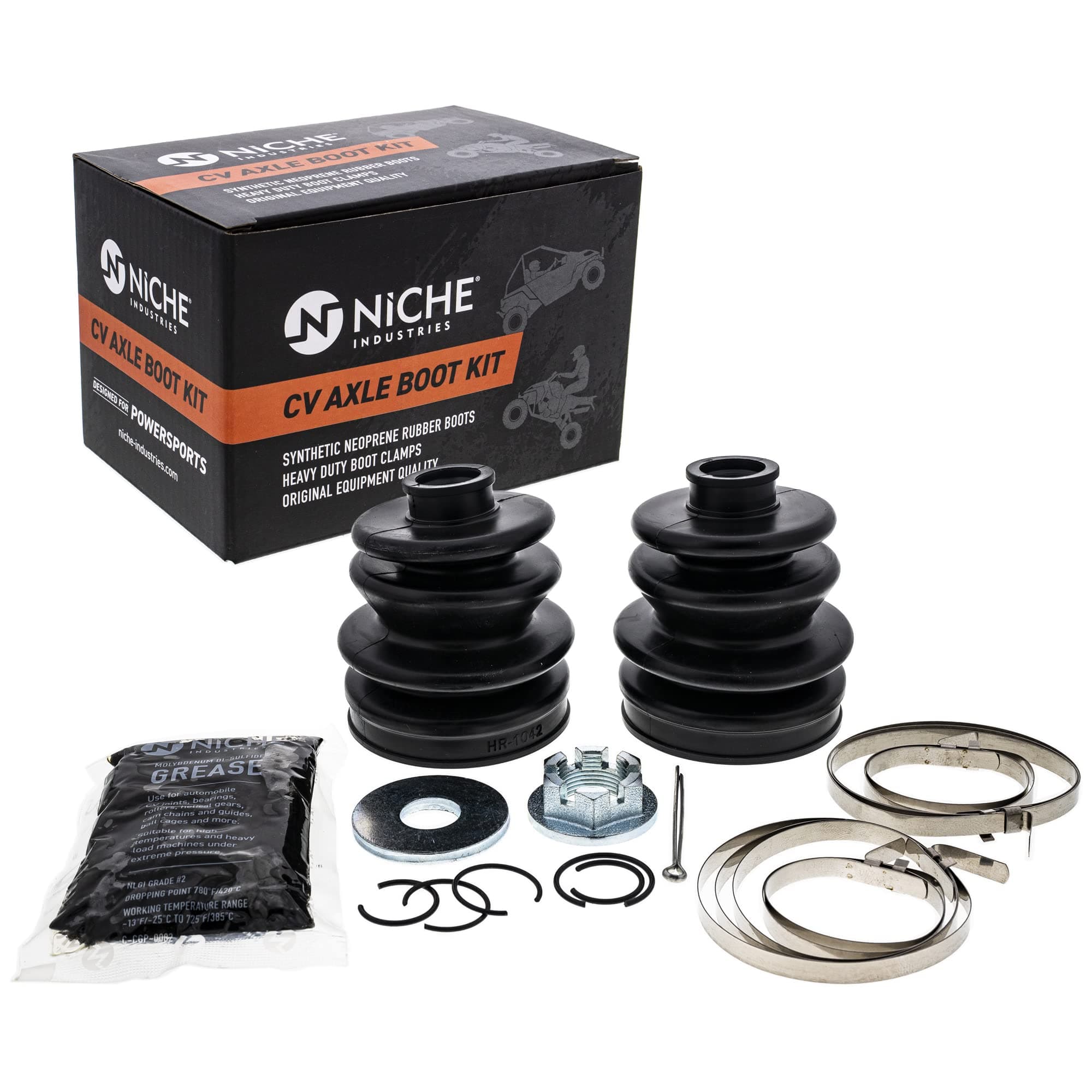 NICHE Front Rear CV Axle Boot Kit for Arctic Cat 400 500 650 700 700S 1000 1436-207 1436-228 2436-111