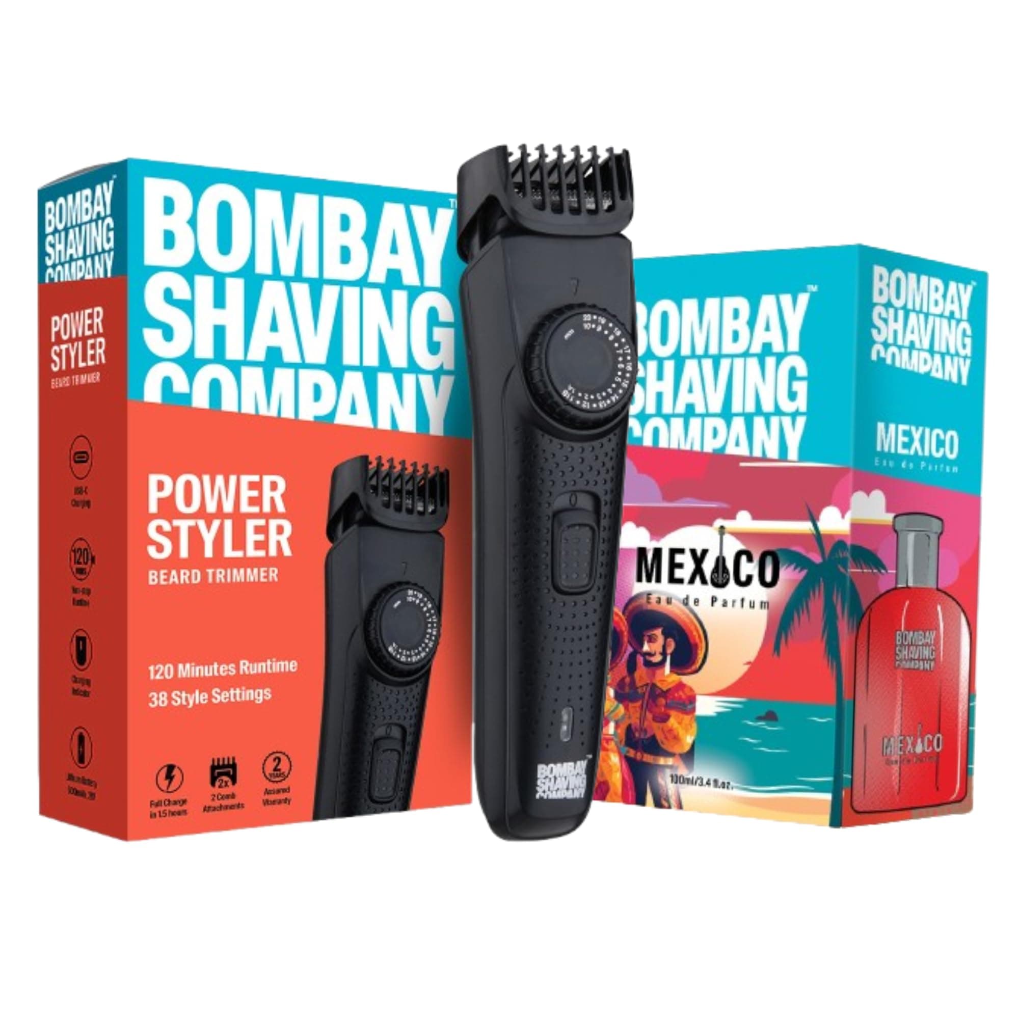 Power Styler Beard Trimmer & Perfume - Mexico 100ml || Combo