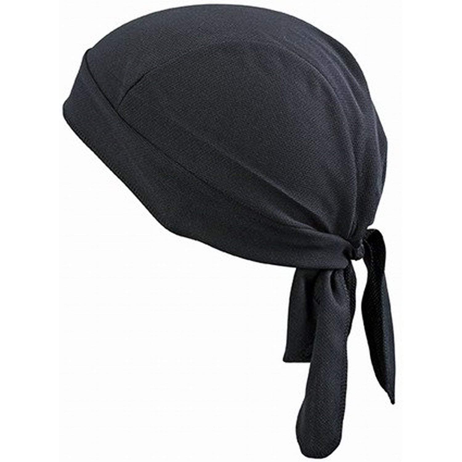 WITERY Adjustable Do Rag Skull Cap for Men Women - Breathable Sweat-Wicking Head Wrap Cycling Bandanas Helmet Liner for Motorcycle/Running/Football Blue