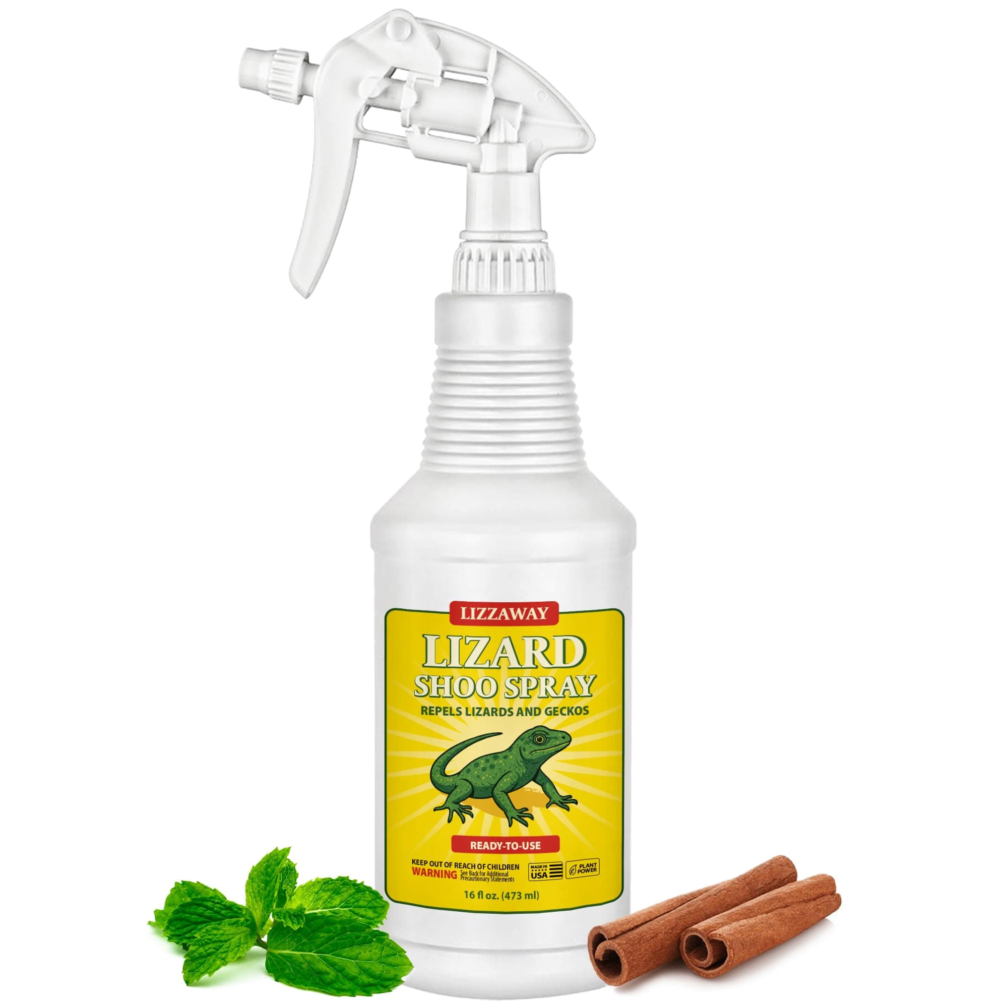 Lizard Shoo Spray - Plant-Based Lizard Repellent for Outdoors & Home - Gecko, Skink, & Reptile Deterrent - Gecko Repellent Spray to Keep Lizards Off Porch, Patio, Garden & Driveway