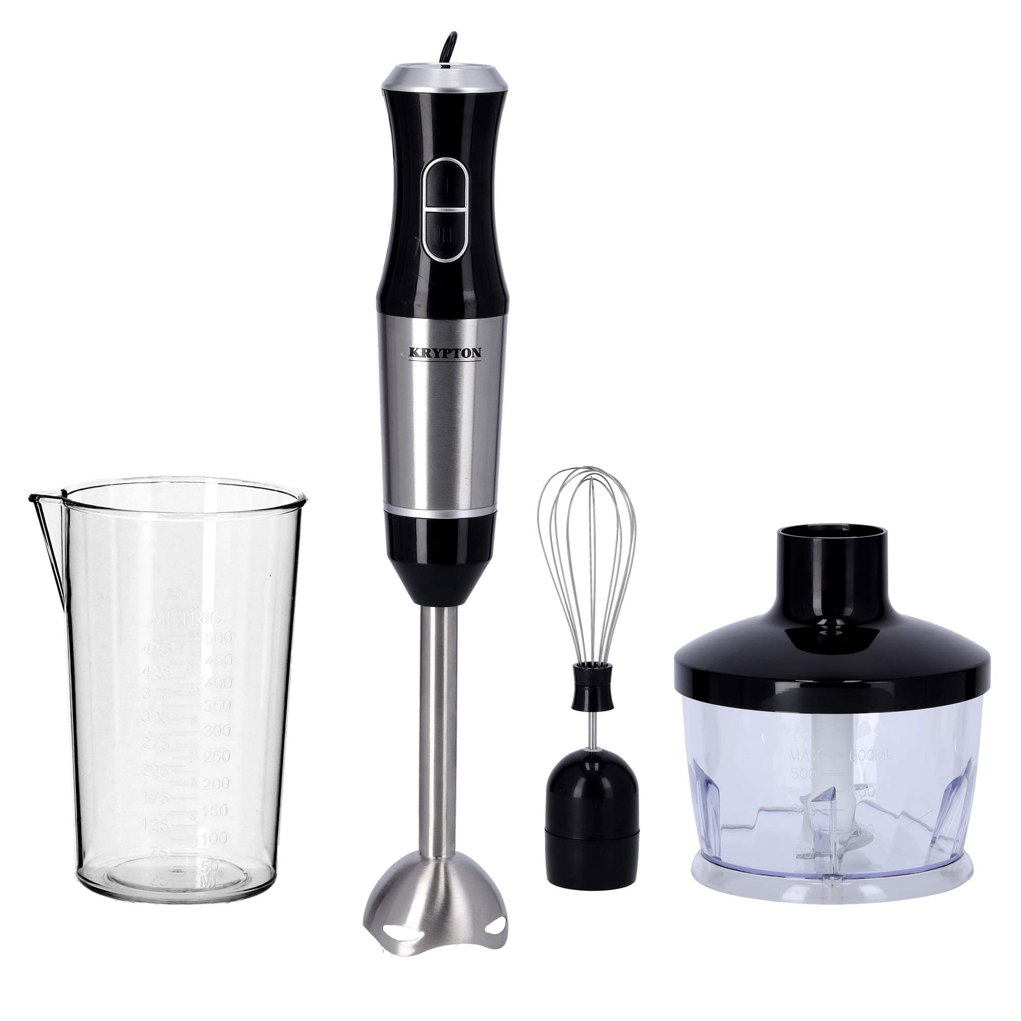 Krypton 400W Powerful Hand Blender | Immersion Hand Blender with 2 Speed |ABS and Stainless Steel | Ideal for Smoothies, Shakes, Baby Food, Soup, Grinding Ingredients, Vegetables & Fruits