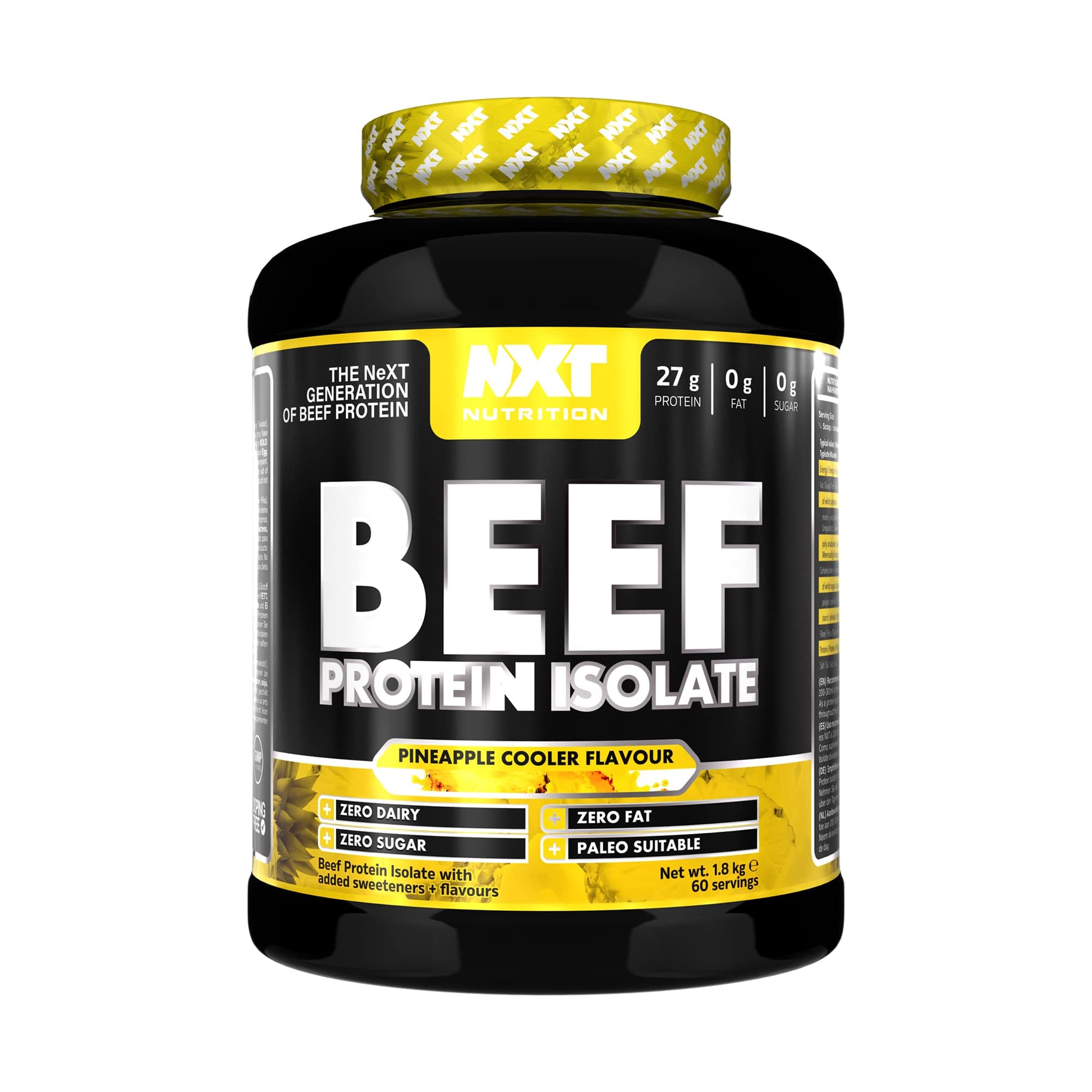 NXT Beef Protein Isolate Pineapple Cooler 1.8kg 60 Servings
