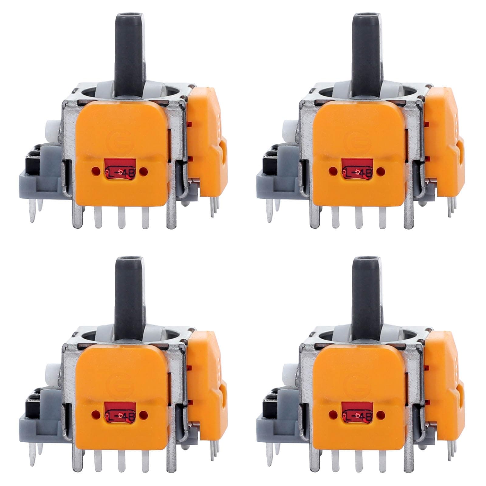 4pcs Hall-Effect Joysticks Replacement for DualSense PS5 Controller, 3D Analog Sensor Wheel Thumb Sticks Rocker Module Replacement for PlayStation 5 Controller