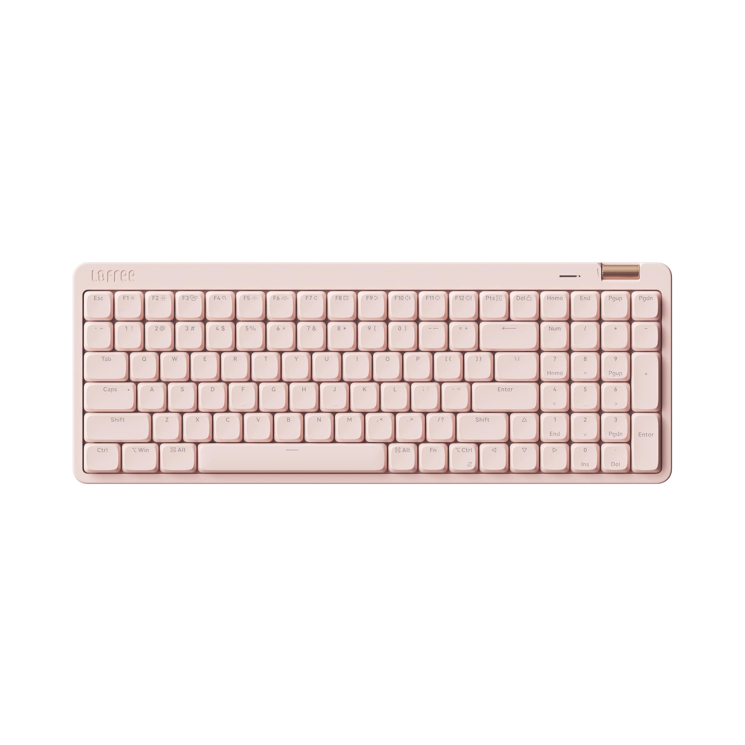 Flow Lite100 Keys Low Profile Mechanical Keyboard, Swappable Rechargeable Wireless Keyboard with 2.4G Receiver, Bluetooth and Wired Connection for Windows,Mac/ Linear Switches(Flamingo)US-Layout