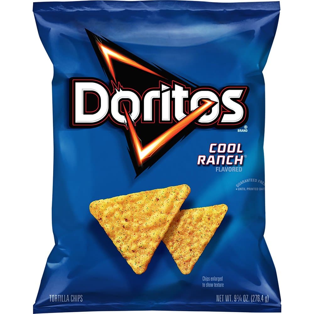 Doritos Tortilla Chips, Cool Ranch, 9.5 Ounce