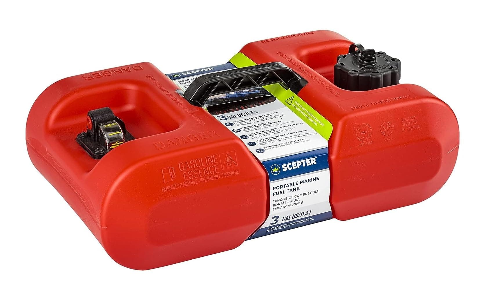 Scepter Under Seat Portable Fuel Tank