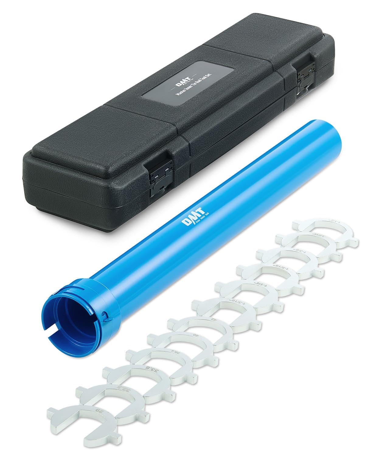 Inner Tie Rod Removal Tool Kit, 12 Crowfoot Adapters, 1/2 Inch Drive Tube