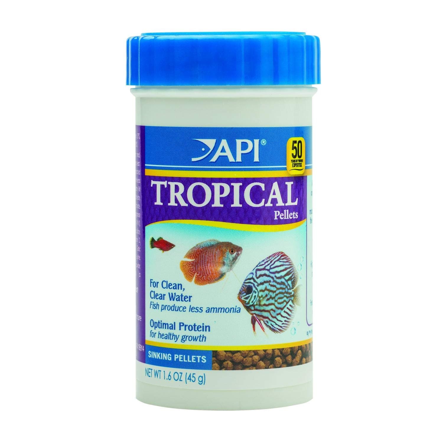 API Pellets Tropical Fish Food, 1.6 OZ