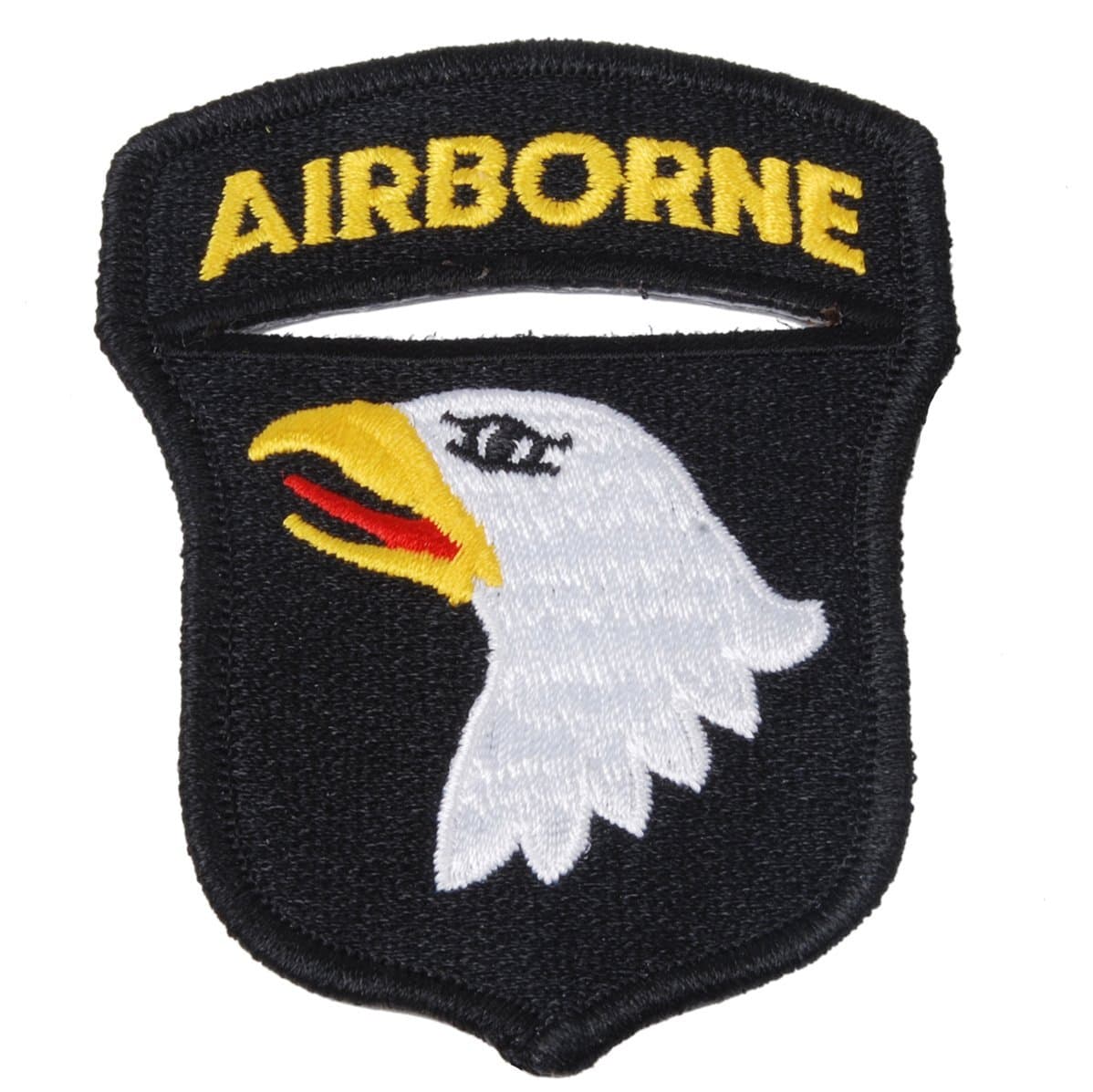 Loklode® Generic WW2 US Army 101st Airborne Division Paratrooper Eagle Shoulder Patch Badge Color Black