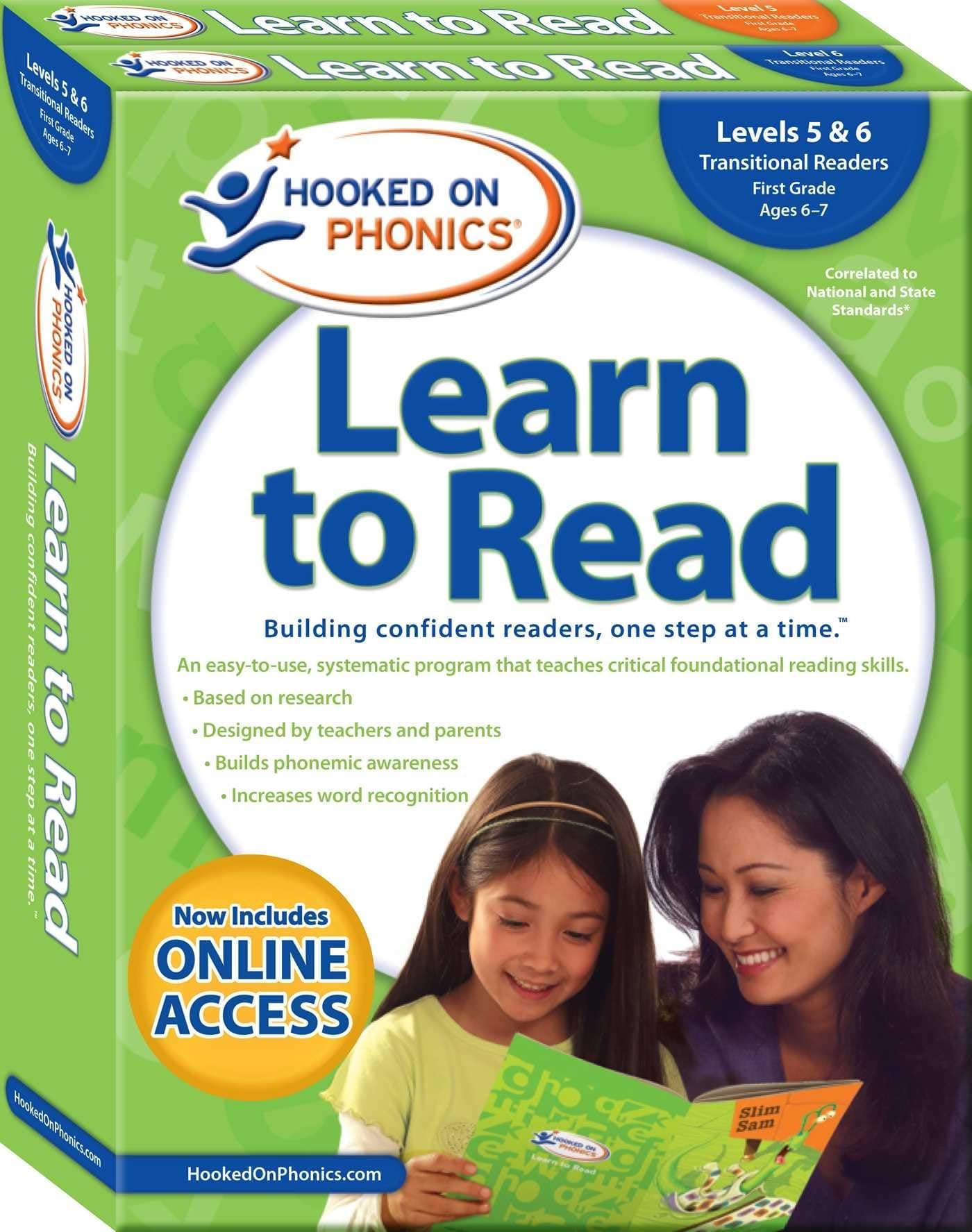 Hooked on Phonics Learn to Read - Levels 5&6 Complete, 3: Transitional Readers (First Grade Ages 6-7)