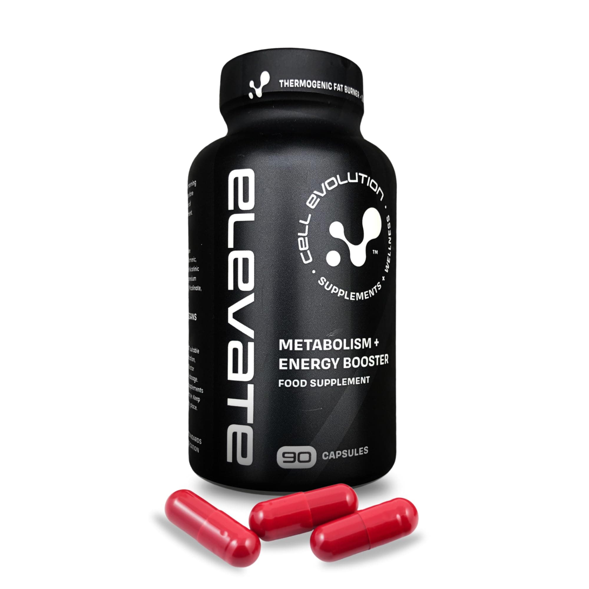 Cell Evolution Elevate, Thermogenic Fat Burners for Men & Women, Turmeric, Green Tea Extract, Cayenne Pepper, Diet Metabolism Booster, Weight Loss Supplement, 90 Capsules