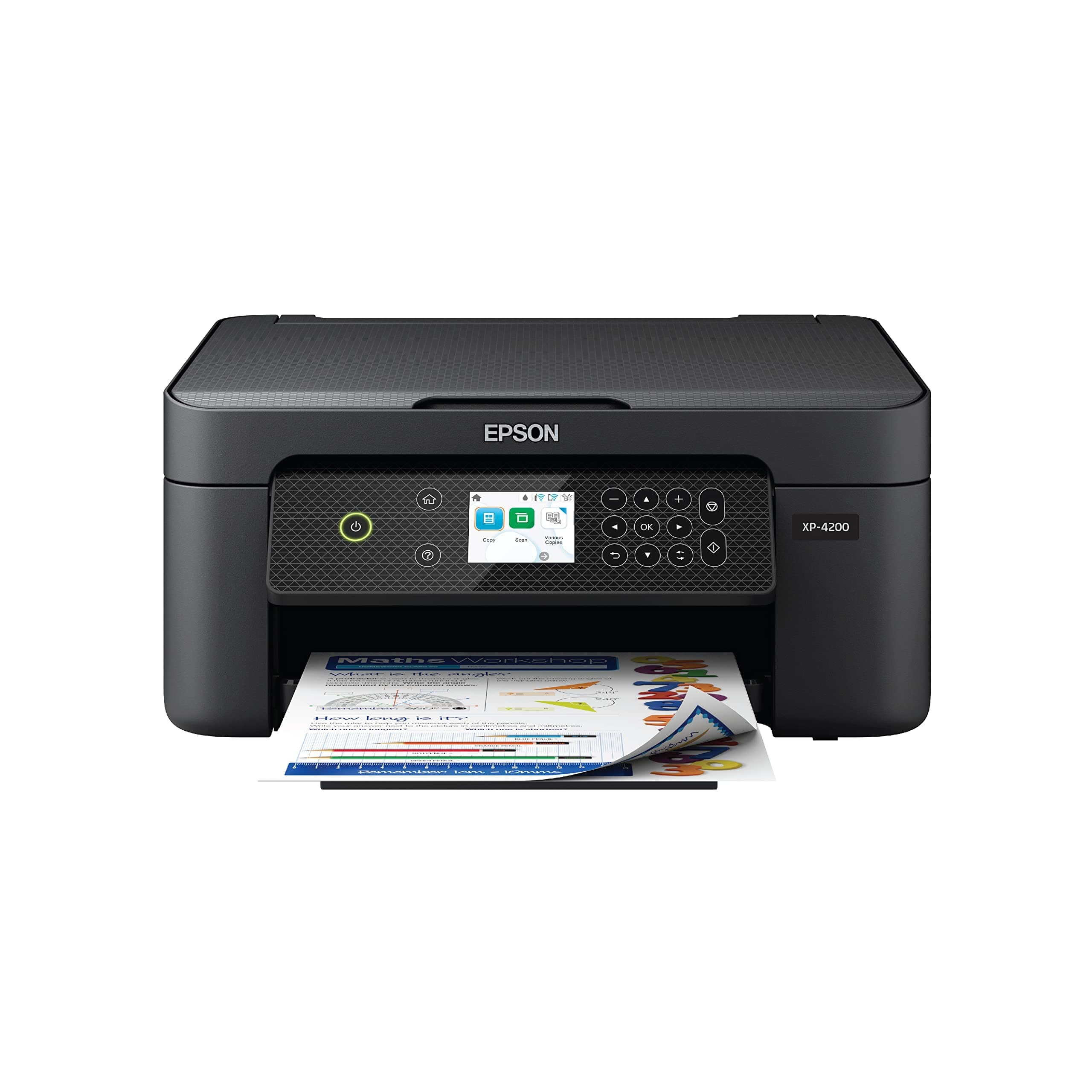 Epson Expression Home XP-4200 Wireless Color All-in-One Printer with Scan Copy, Automatic 2-Sided Printing, Borderless Photos and 2.4" Colorfull Display - Black