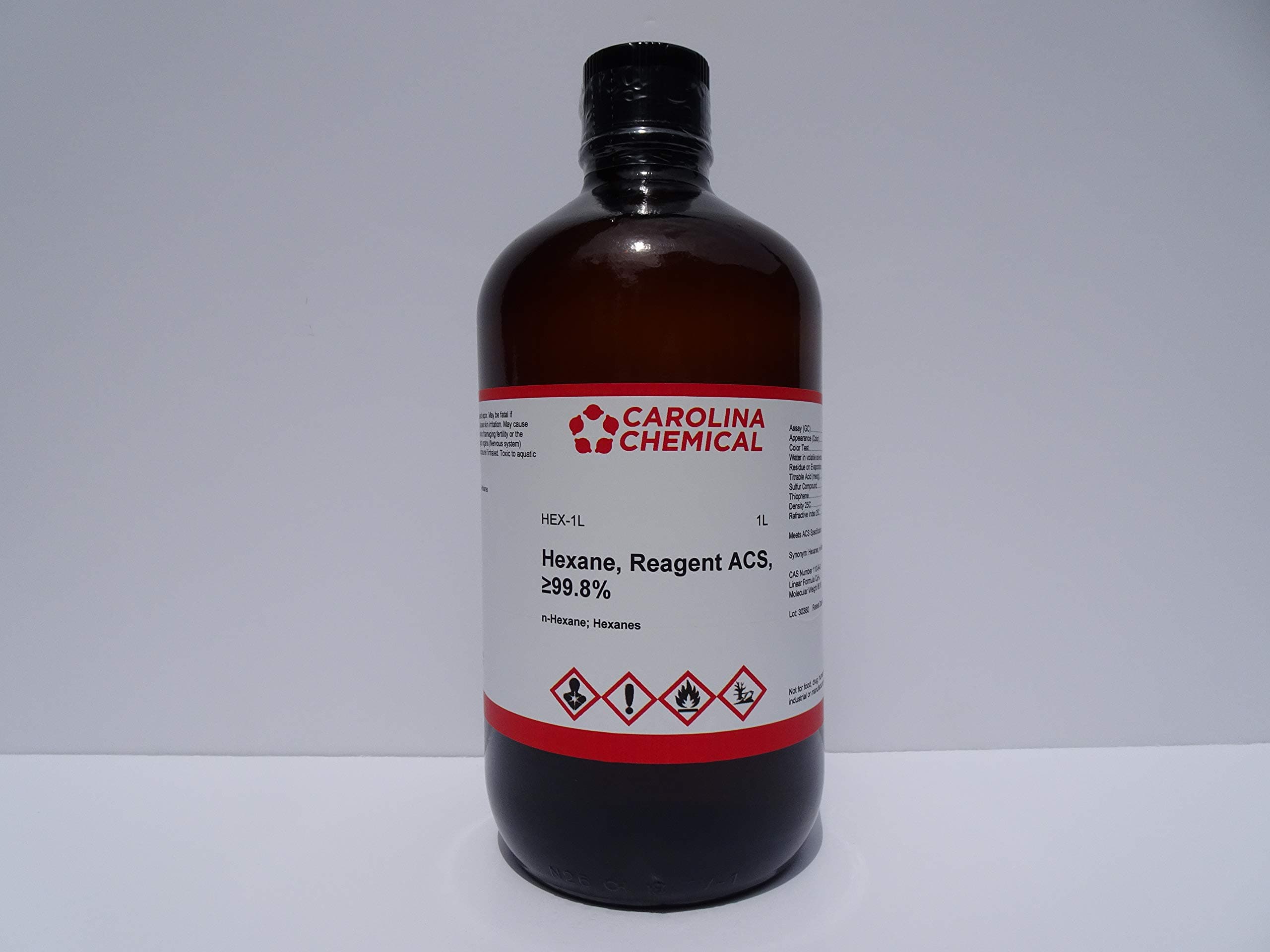 Hexane (Hexanes, n-Hexane) Reagent ACS Grade, 1L