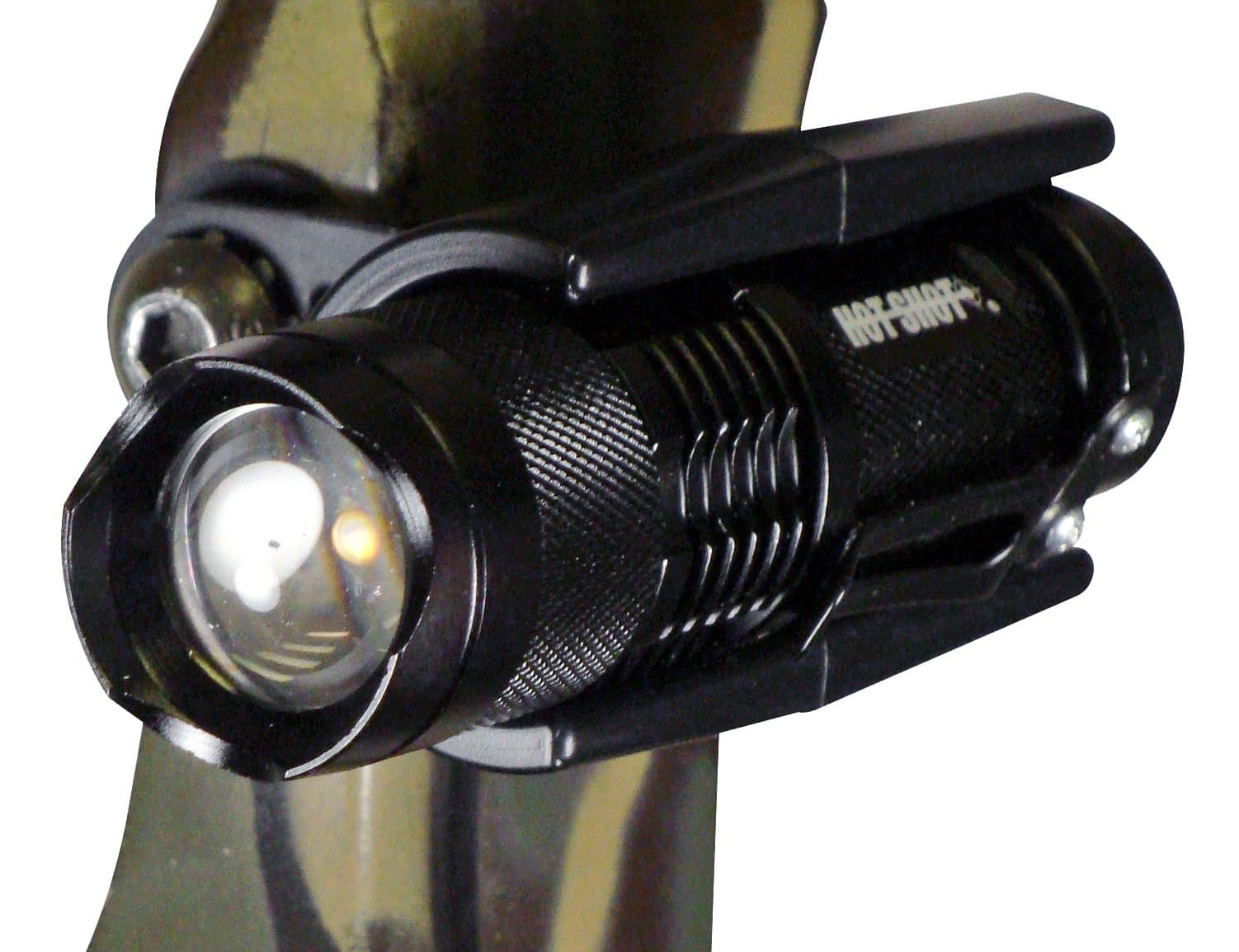 Hot Shot Tactical HSFMBC 1-Inch Bow Light Mount Works with Hot Shot Tactical Mini Flashlight and Most Barrel Lights