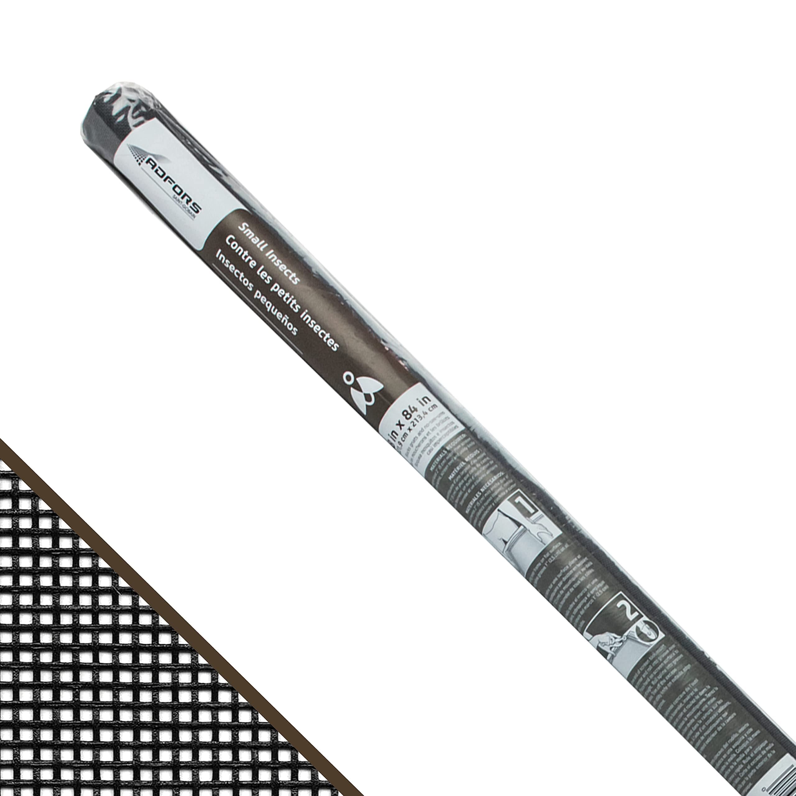 ADFORS Small Insect Screen, 48 inches x 84 Inches Roll - Tiny Insect Replacement Screen for Windows and Doors - Charcoal