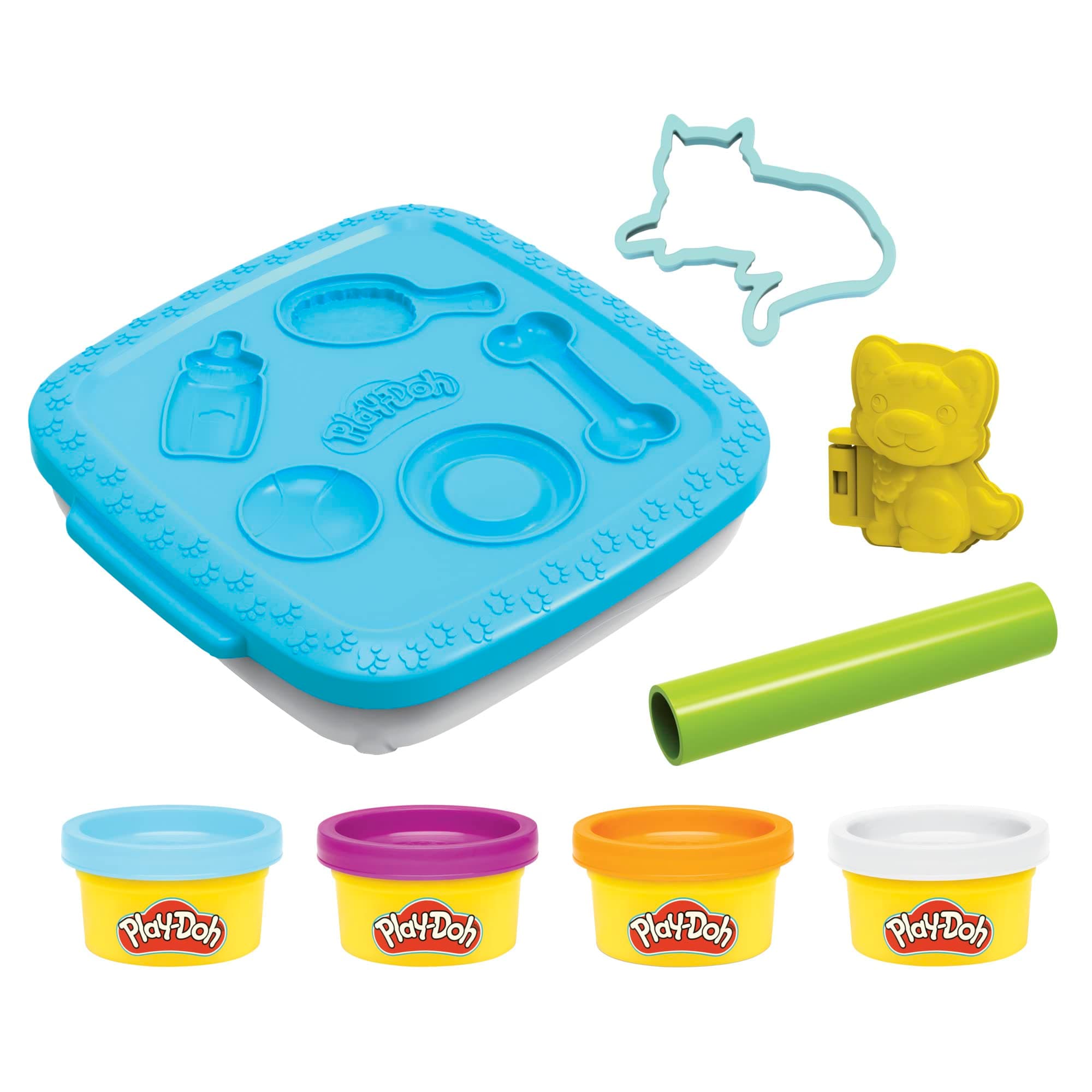 Play-Doh Create ‘n Go Pets Playset, 4 Colors & Storage Container, Animal Toy Sets, Easter Basket Stuffers, Preschool Toys, Kids Arts & Crafts, Ages 3+