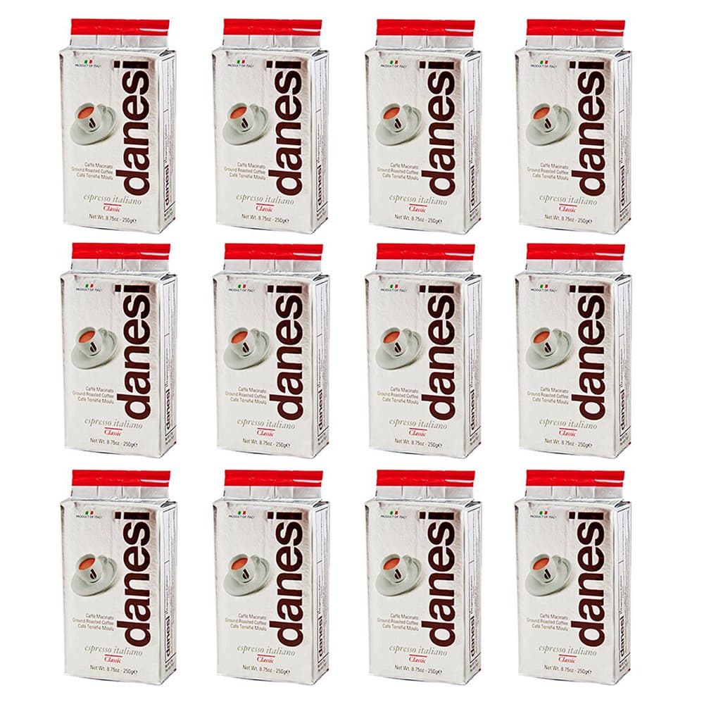 Danesi Caffe Classic Espresso Ground 8.75 oz Brick (Pack of 12)