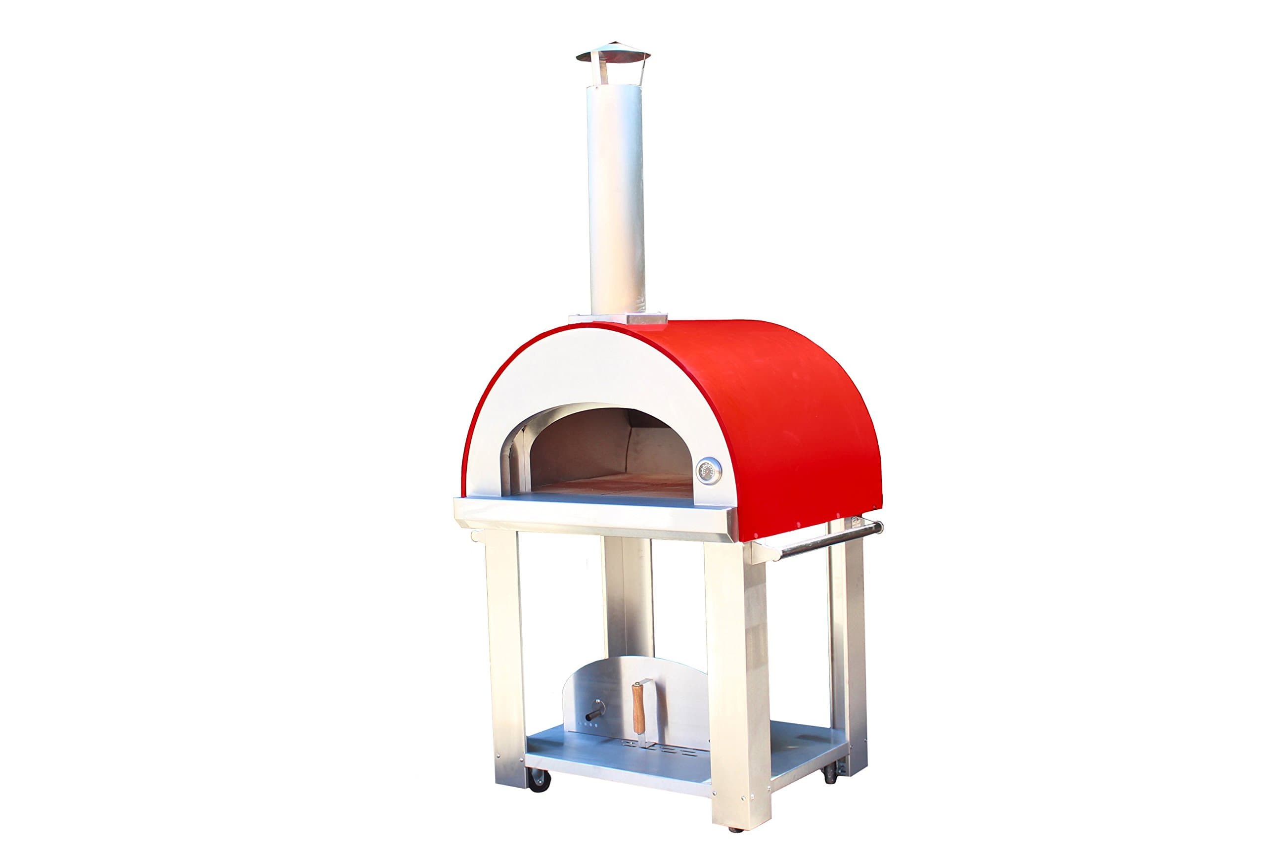 Large Wood Fired Pizza Oven Color: Red