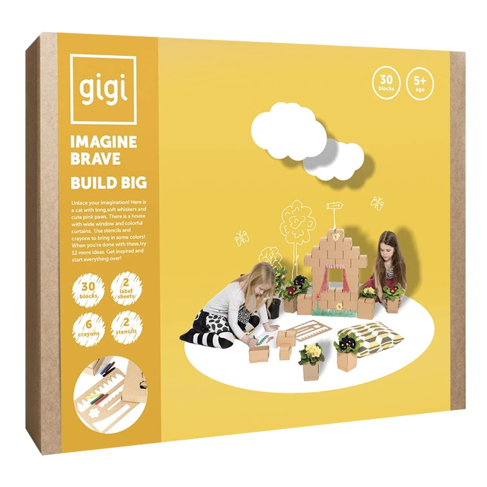 GIGI Blocks 30 Pieces Large Decorative