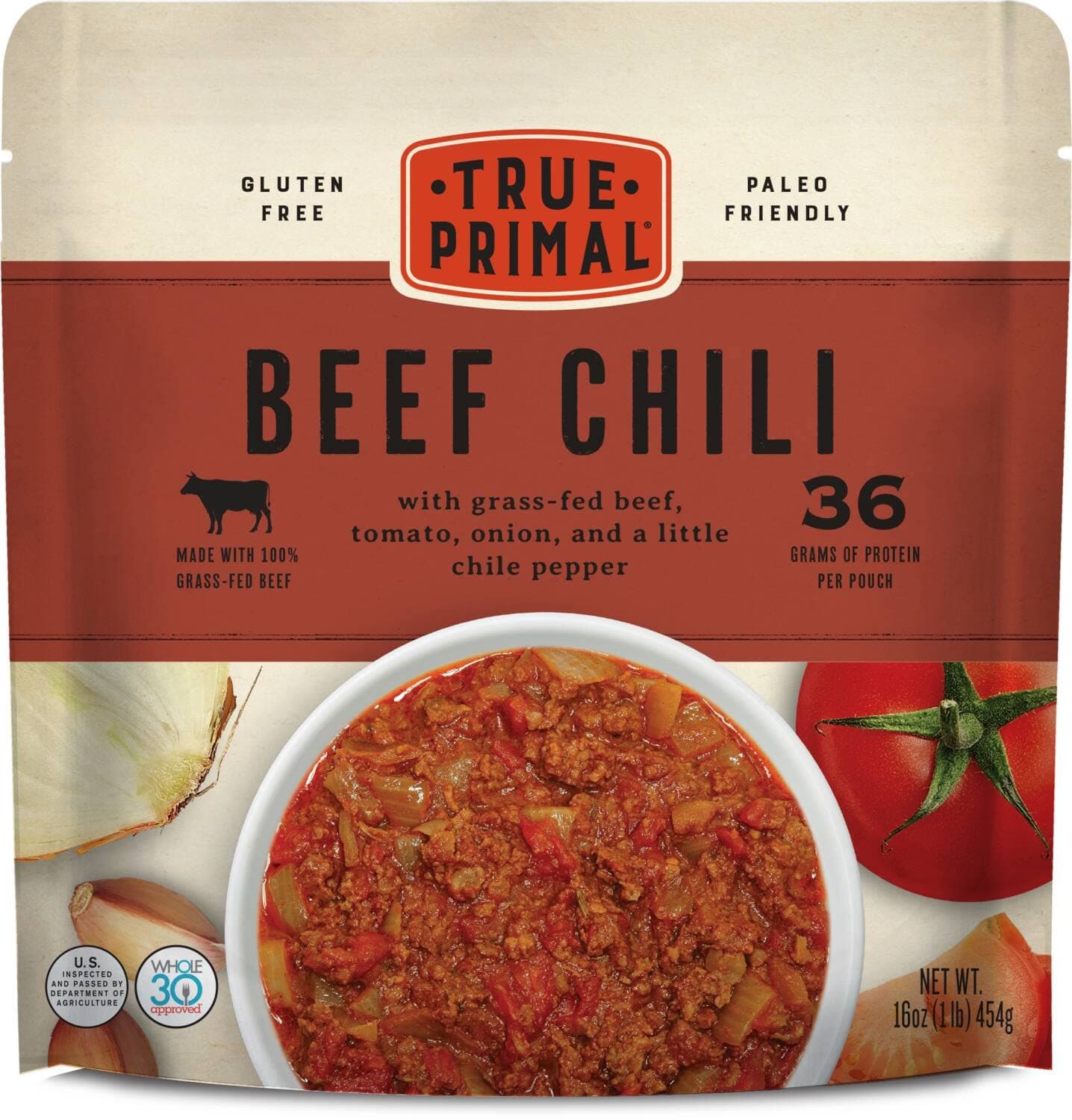 Beef Chili 8-pack, No beans, Ready to eat, Gluten free, Paleo, Grass-fed beef, Whole30, Keto
