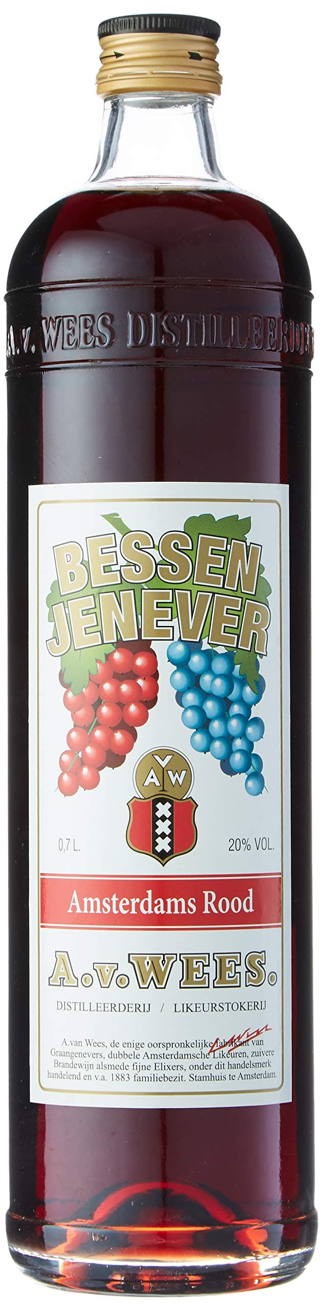 Van Wees Bessen Jenever Bay Gin, 70 cl