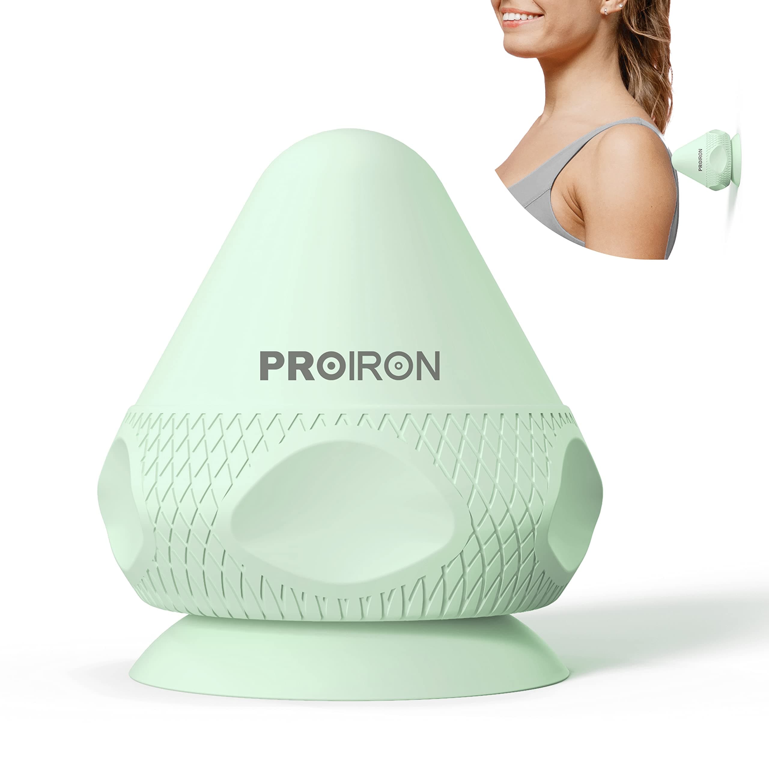 PROIRON Massage Tool, Trigger Point Ball Hand Free, Deep Tissue Back Sore Muscle Knot Massager, Manual Self Physio Therapy, Foot Plantar Fasciitis, Neck Stress Relief, Myofascial Release Spiky Ball