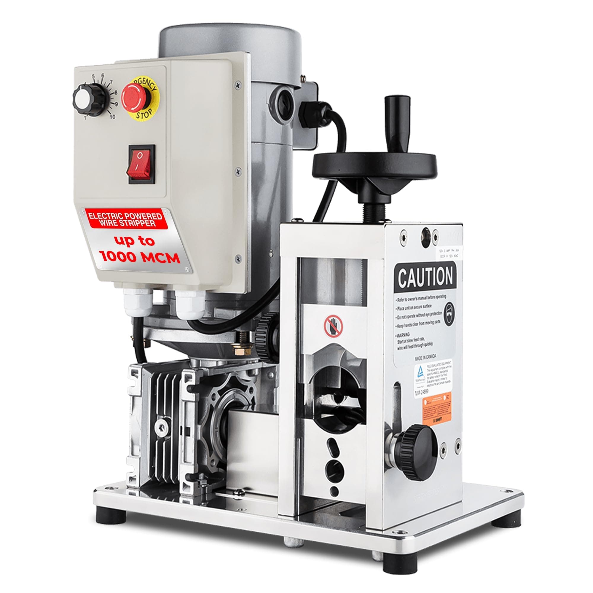 StripMeister E1000 Wire Stripper Machine - Wire Stripping Machine Hassle-Free Copper Wire Strippers, Secret Wire Stripper Tool for Recycling Firms, Automatic Electric Wire Strippers up to 1000mcm