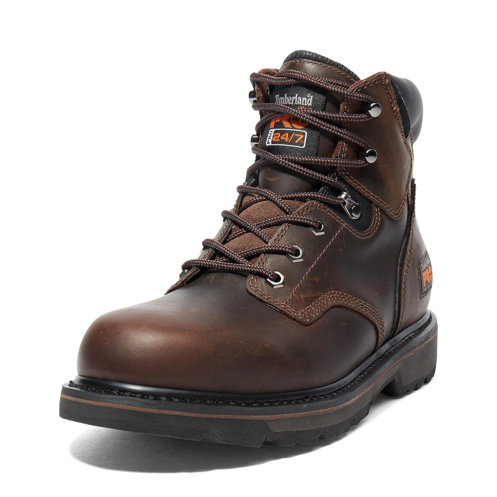 Men's Pit Boss 6 Inch Soft Toe Industrial Work Boot, Brown-2024 New, 12 W