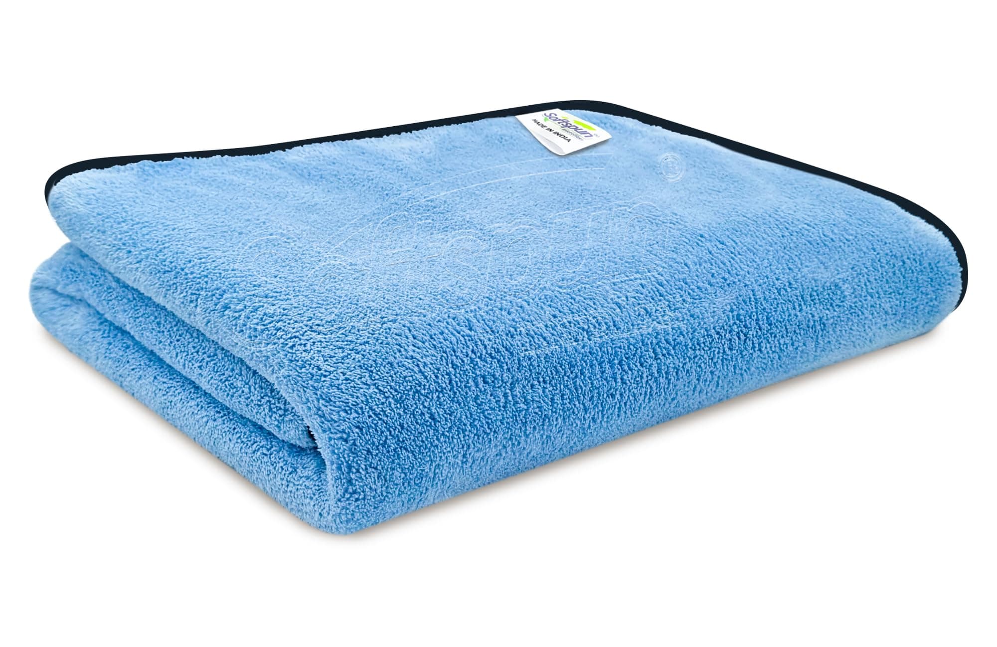 SOFTSPUN Microfiber Bath Towel 1Pc Sky Blue! Ultra Absorbent Super Soft & Lightweight Quick Drying for Men & Women Daily Use Large Size Unisex.