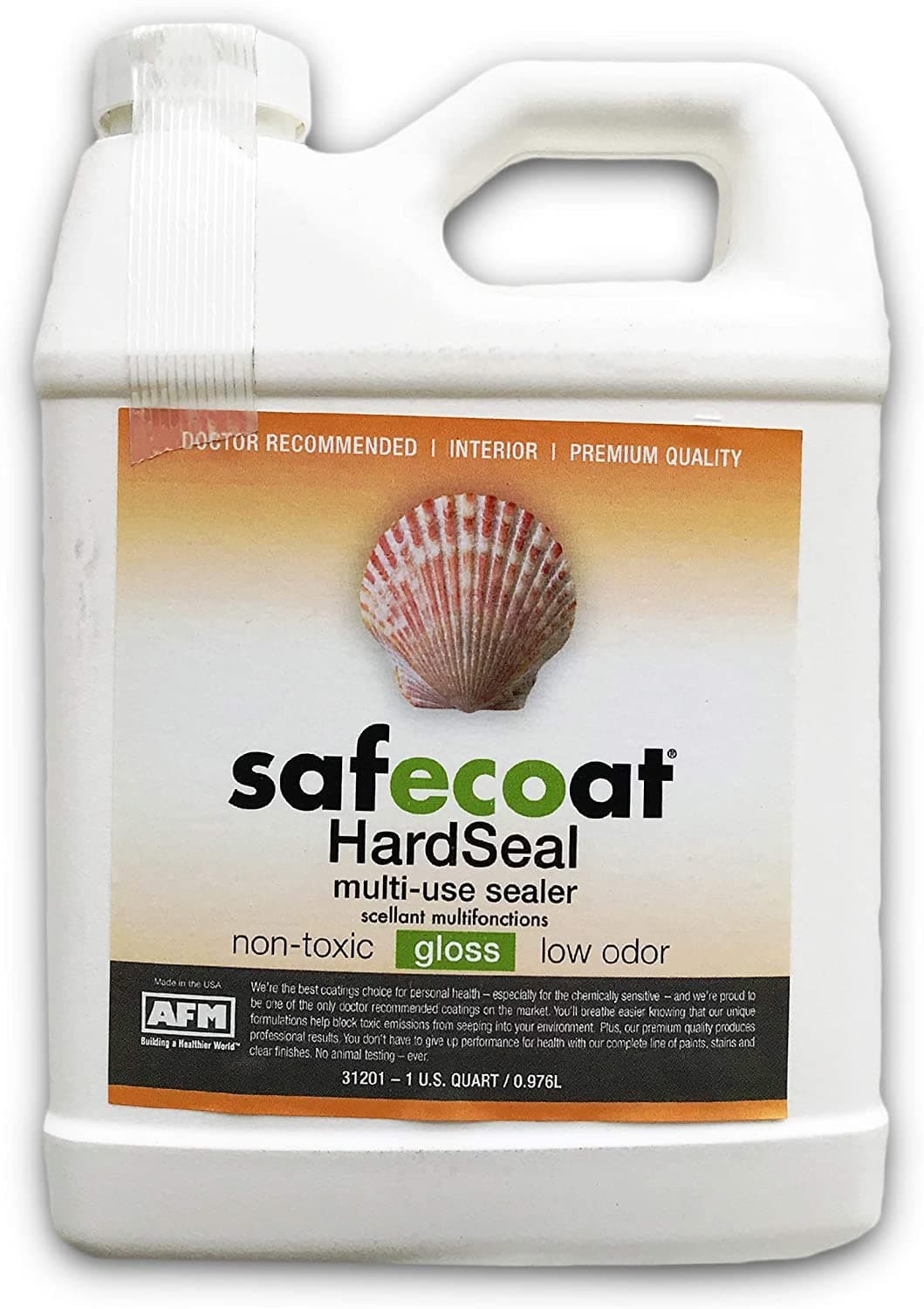 Afm Safecoat Hard Seal White 32oz Container