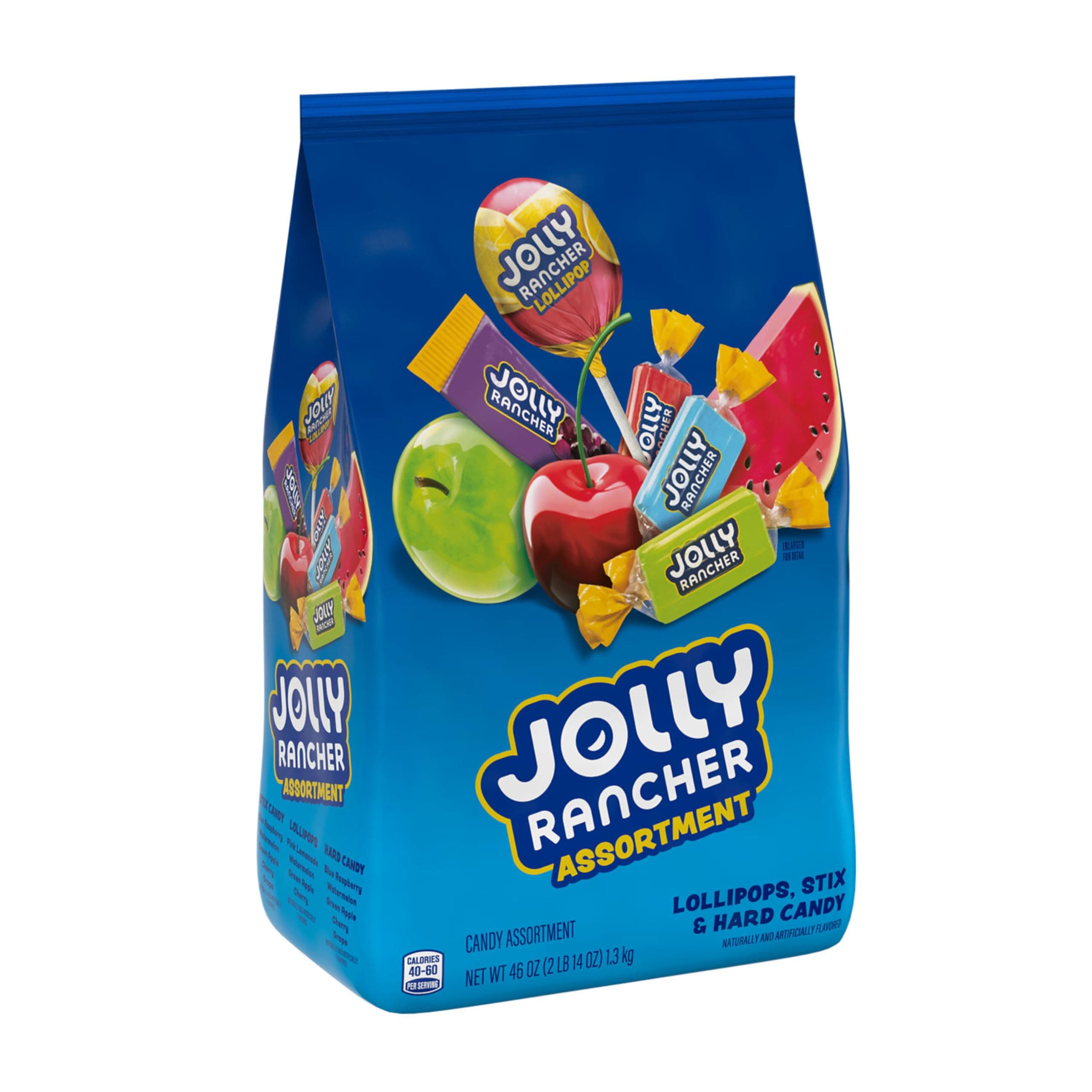 JOLLY RANCHER Assorted Fruit Flavored Mixed Candy, Individually Wrapped, 46 oz Bulk Variety Bag