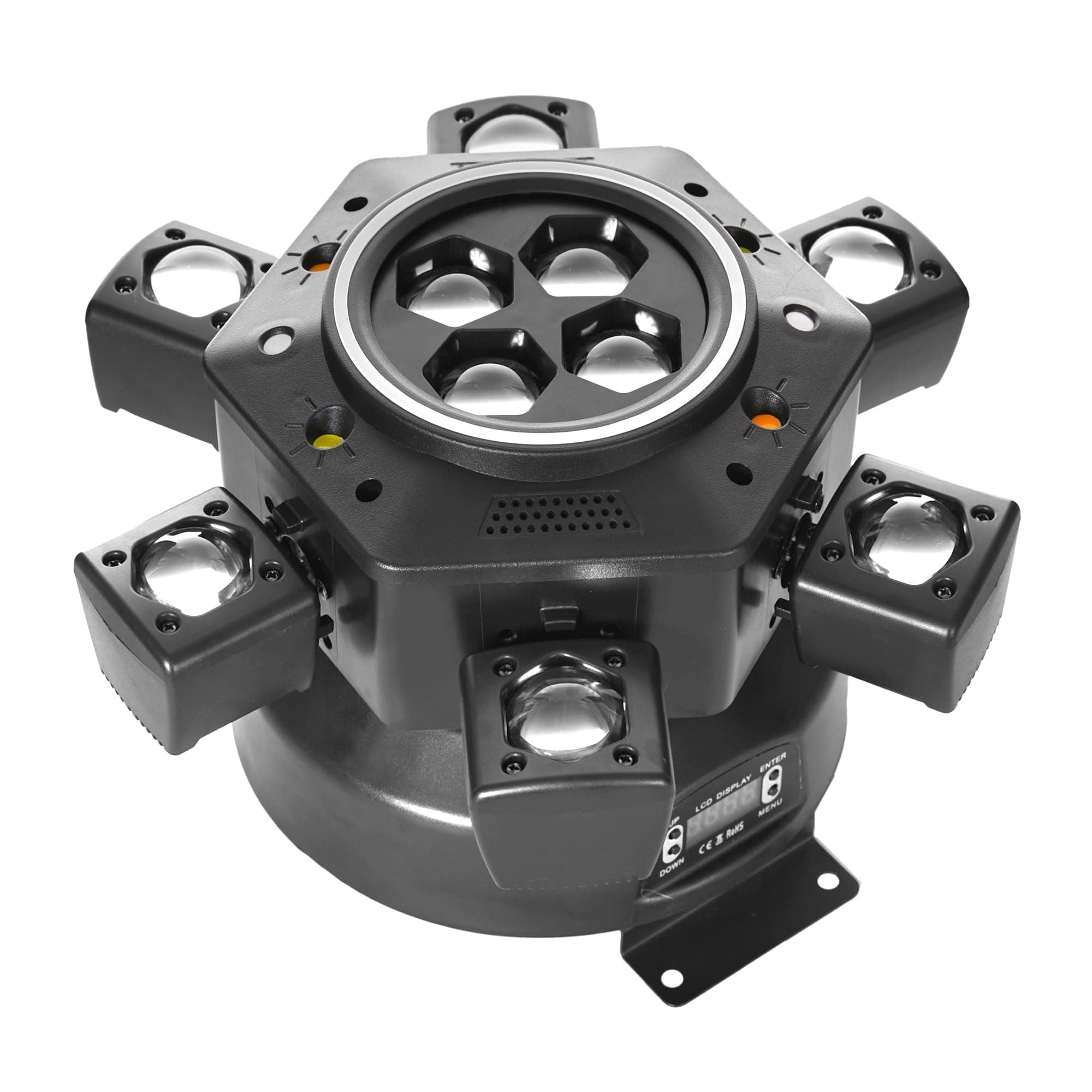 JUNMAN 6 Head Bee Eye Led Beam Moving Head Wash Light DJ Disco Stage Effect Lights 1pc Pack