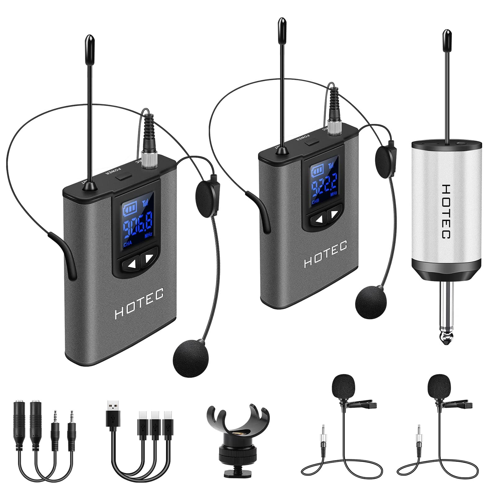 Dual Wireless Lavalier Microphone
