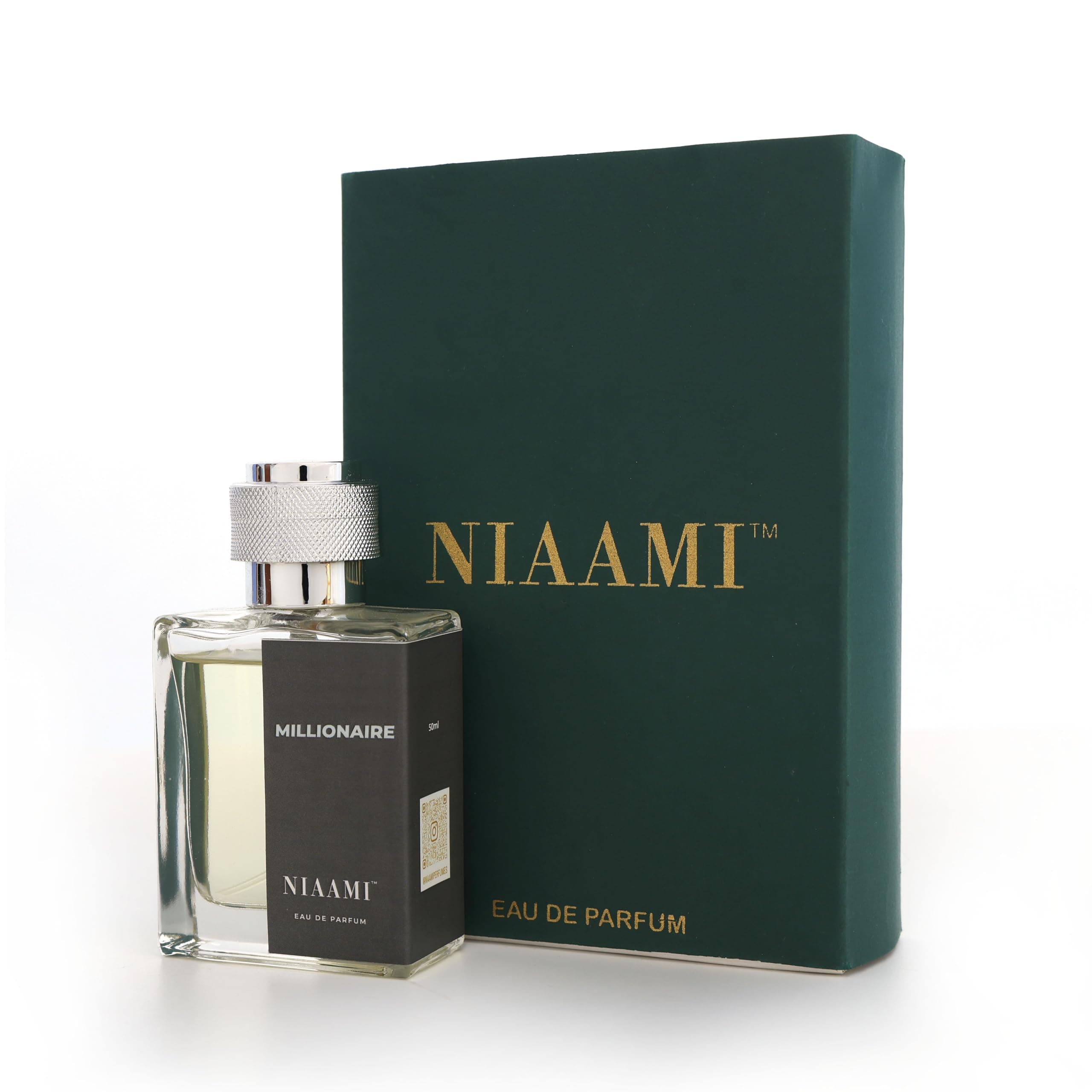 Millionaire Eau De Parfum Perfume For Men, 50 ML | Aromatic Luxury Woody and Spicy Fragrance Scent | Long Lasting Blood Mandarin, Grapefruit and Mint Note