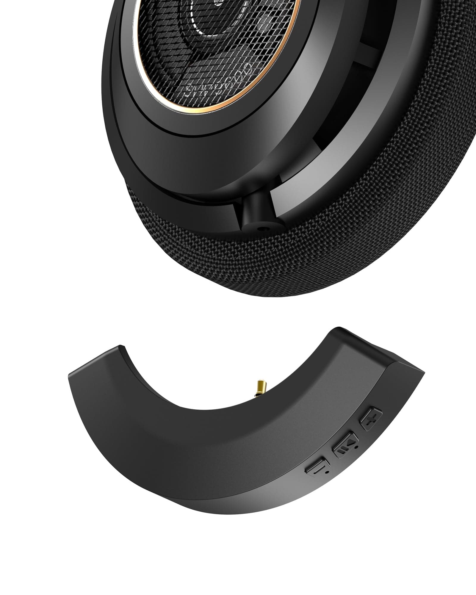 aptX Wireless Bluetooth 5.2 Adapter for Philips SHP9600 Headphones with Mic/Volume Control, Black