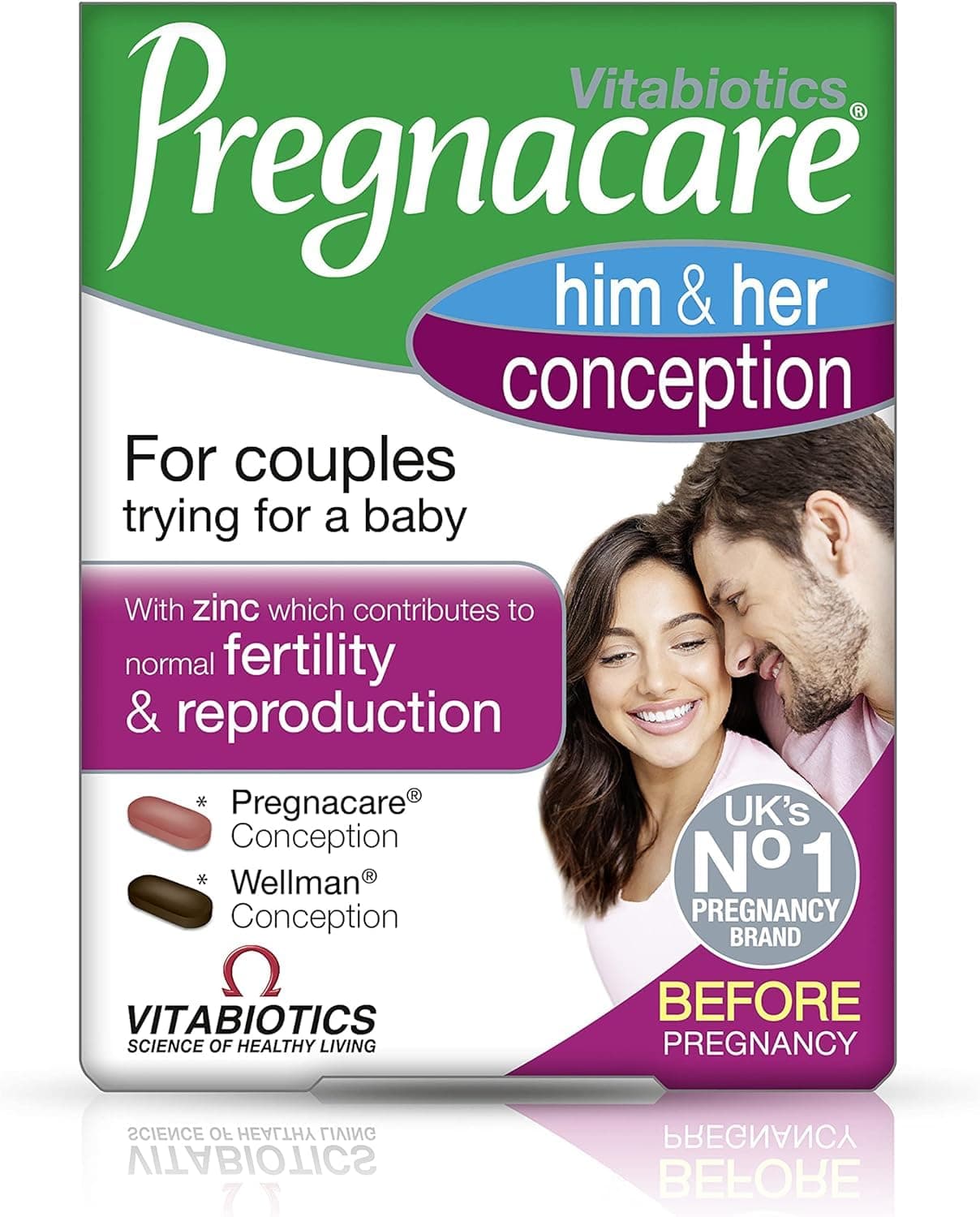 Pregnacare Him & Her Conception Nutritional Tablets, 60 Count