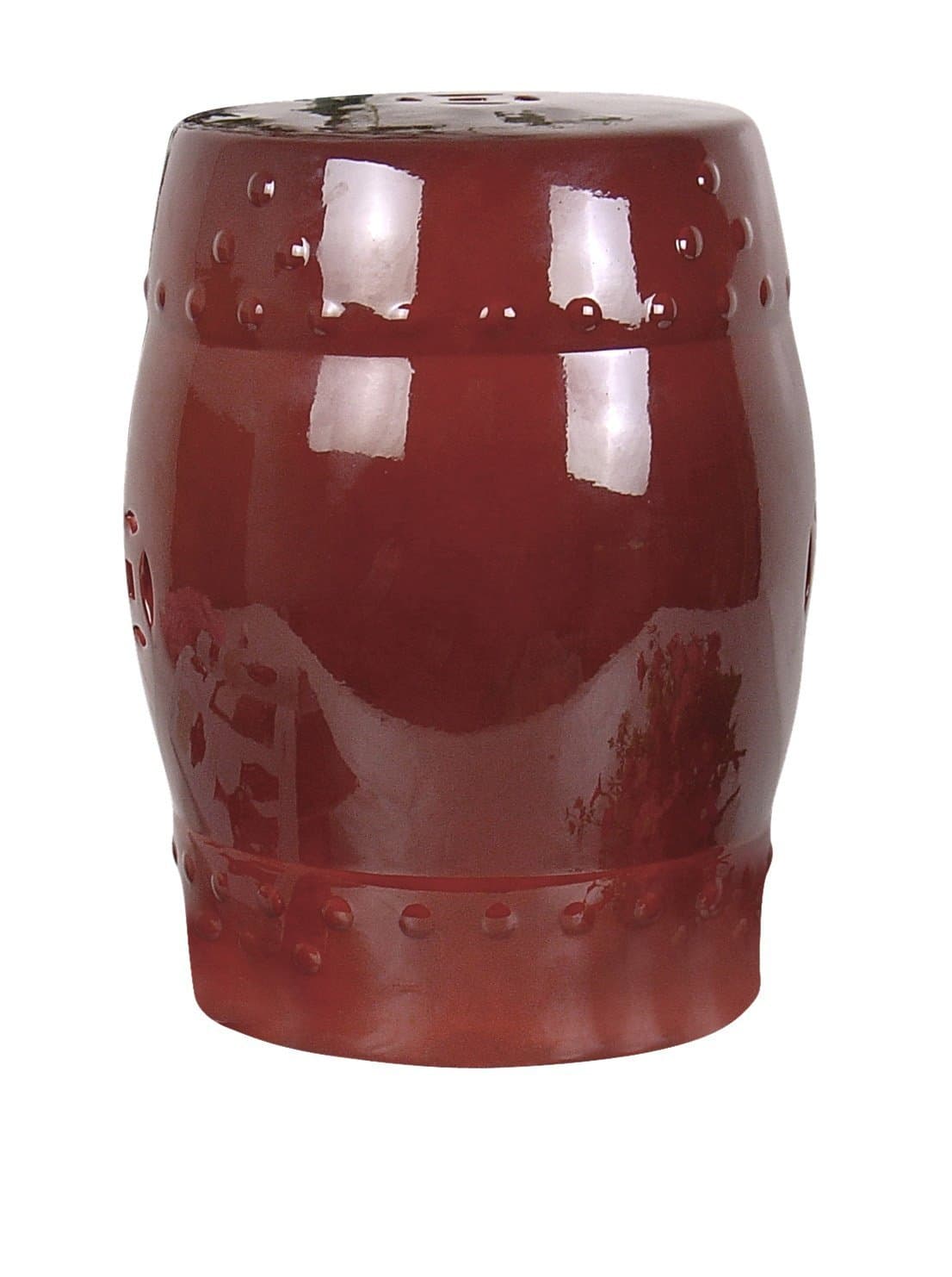 A&B Home Garden Stool, Burgandy