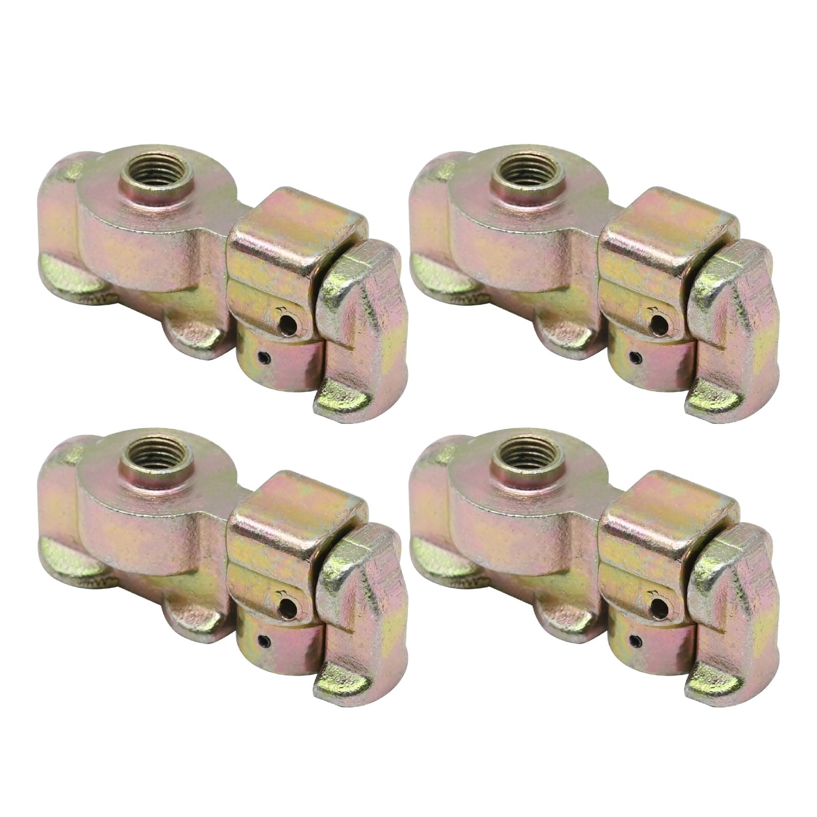 EATAKWARD L Track Double Stud Fitting for Motorcycle Tie-Down Systems, Atv Tie-Downs & Other Recreational Cargo Uses w/Bolt Thread, Working Load Limit 1333 lbs (4 Pack)