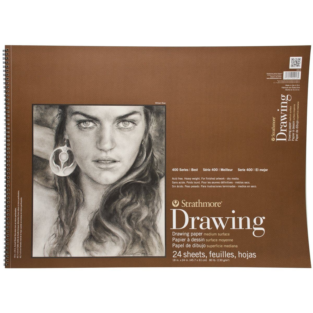 Strathmore Drawing Medium Paper Pad 18"X24"-24 Sheets
