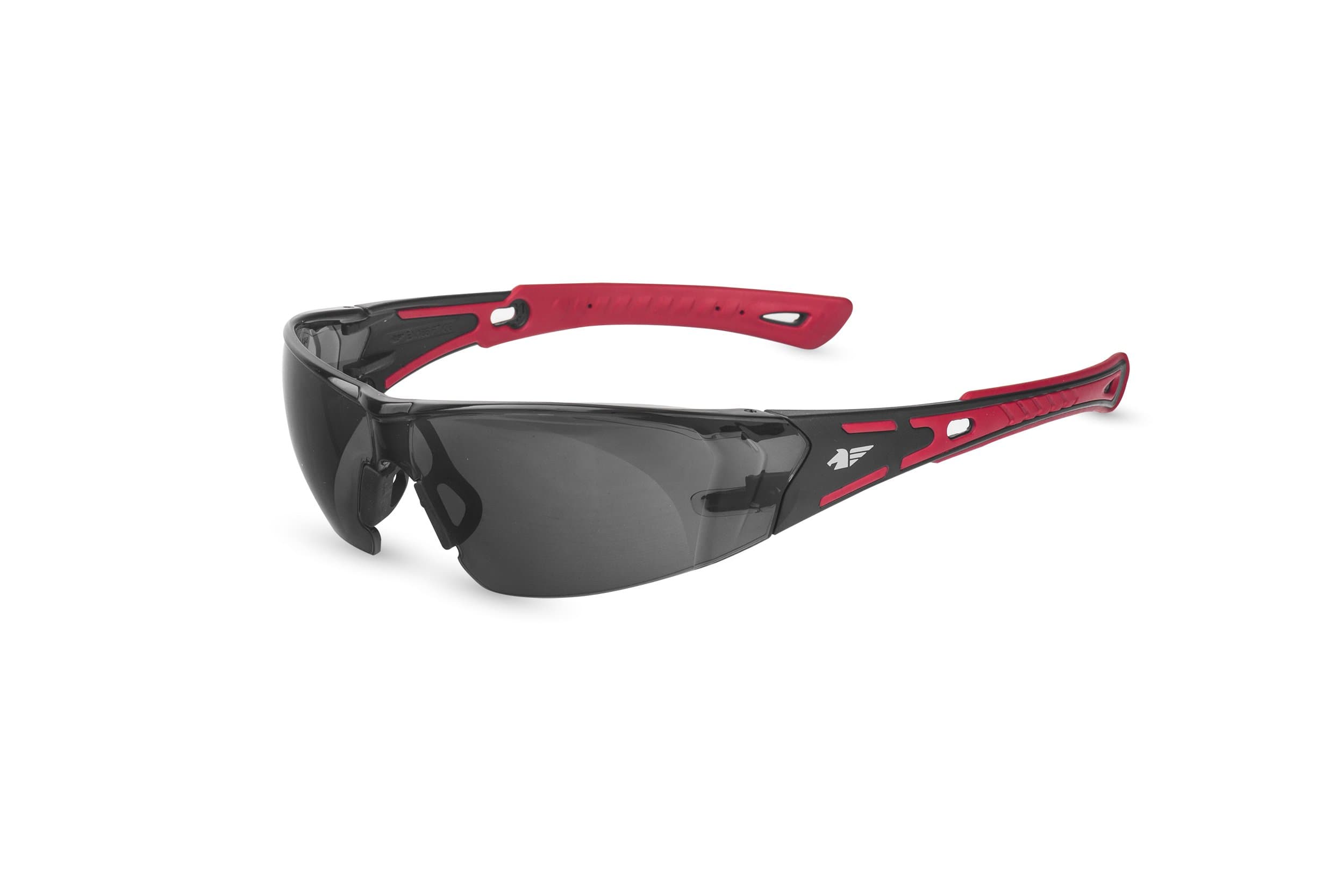 Pegasus Black and White Safety Goggles with Solar Filter, Red and Black, L