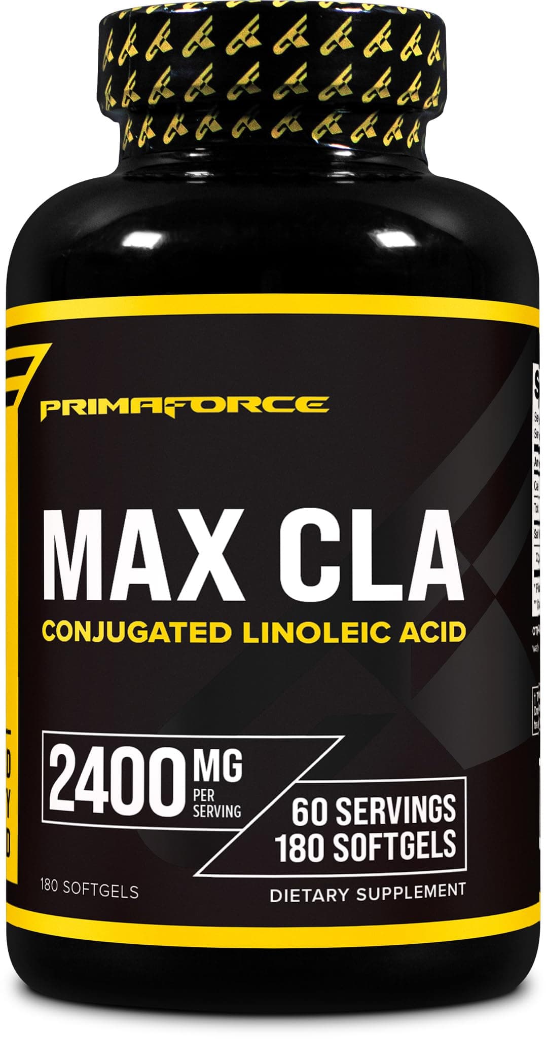 CLA 2400 mg per Serving (180 softgels) - Max CLA - for Men and Women, Non-Stimulating, GMO Free & Gluten Free