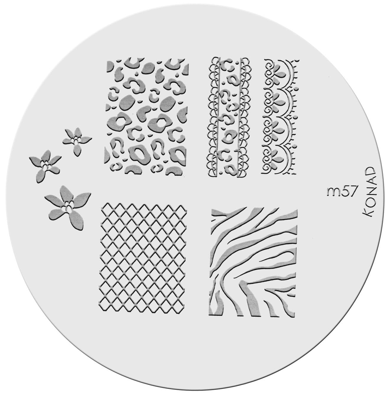 Konad Nail Art Image Plate M57