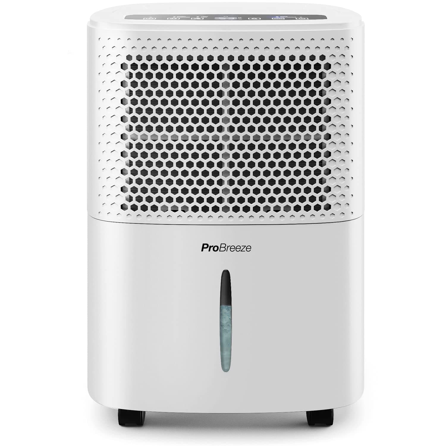 12L/Day Dehumidifier with Digital Humidity Display, Sleep Mode, Continuous Drainage, Laundry Drying and 24 Hour Timer - Ideal for Damp and Condensation, Quiet Mark Certified