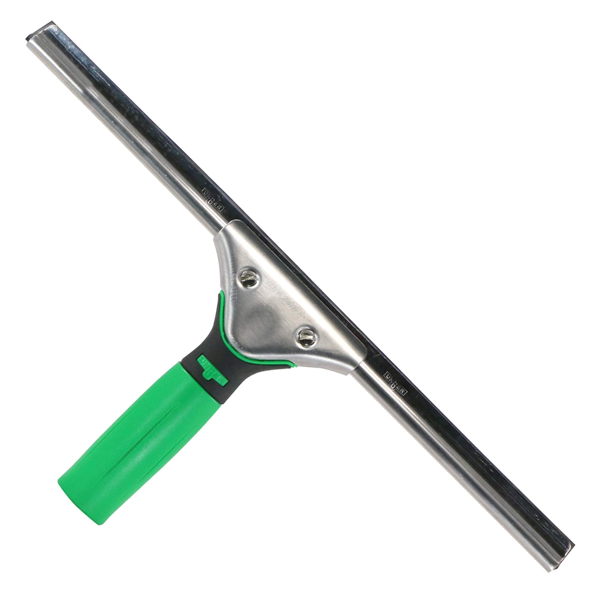 ErgoTec 79001 Window Squeegee, 45 cm, Rubber Squeegee, Stainless Steel Channel & Rubber Handle - Window Cleaning Equipment