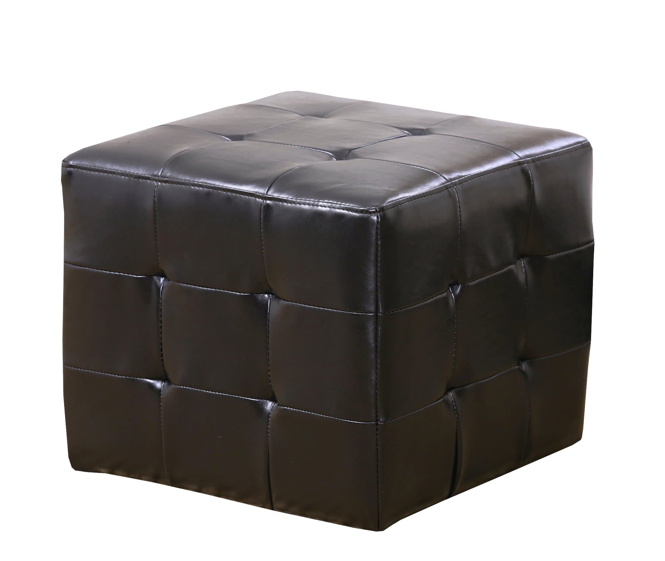 Abbyson Living Bentley Bonded Leather Cube Otoman