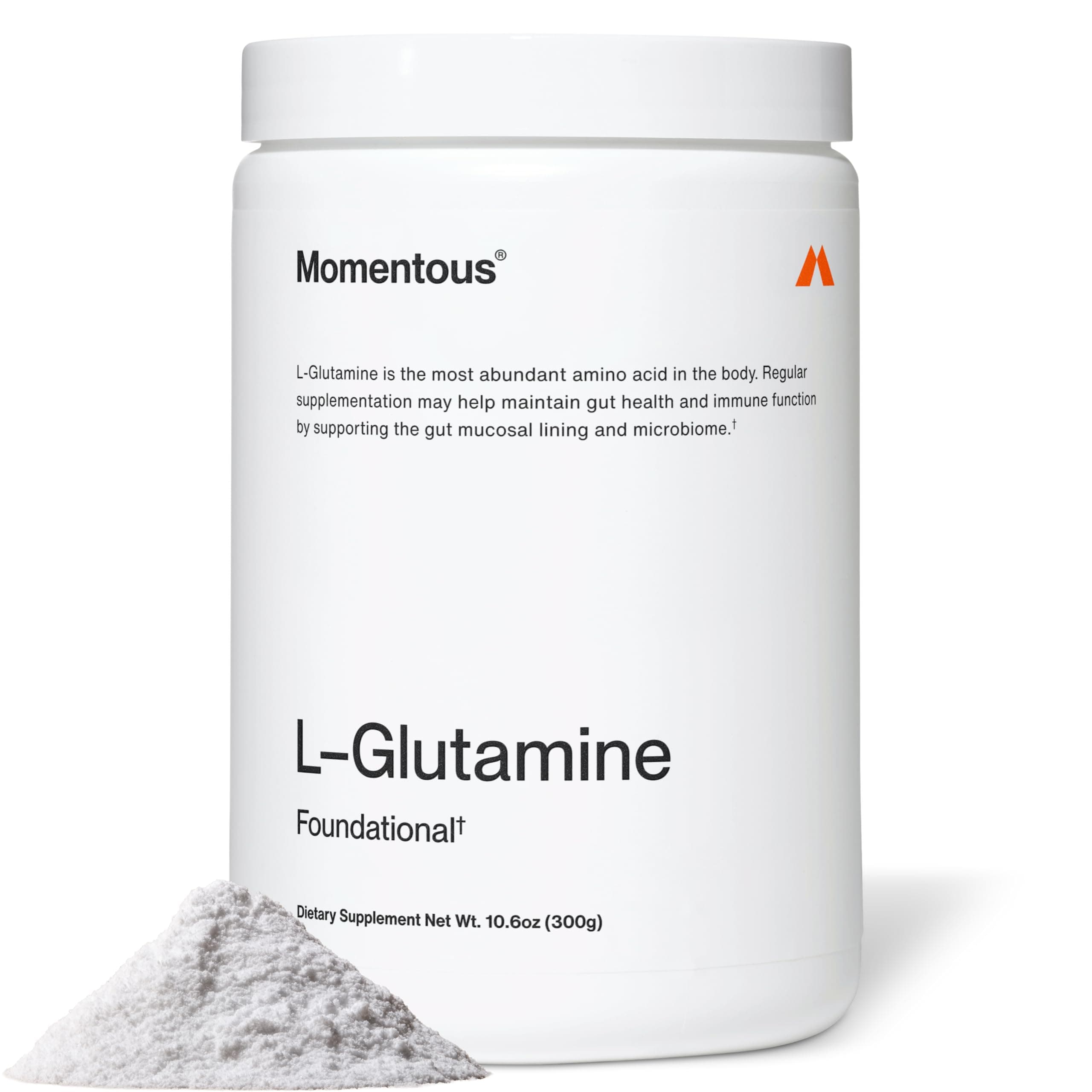 Momentous L-Glutamine Powder - Gut Health & Muscle Recovery Supplement - Boosts Exercise Performance & Immune Function - NSF Certified for Sport - 5 g - 60 Servings