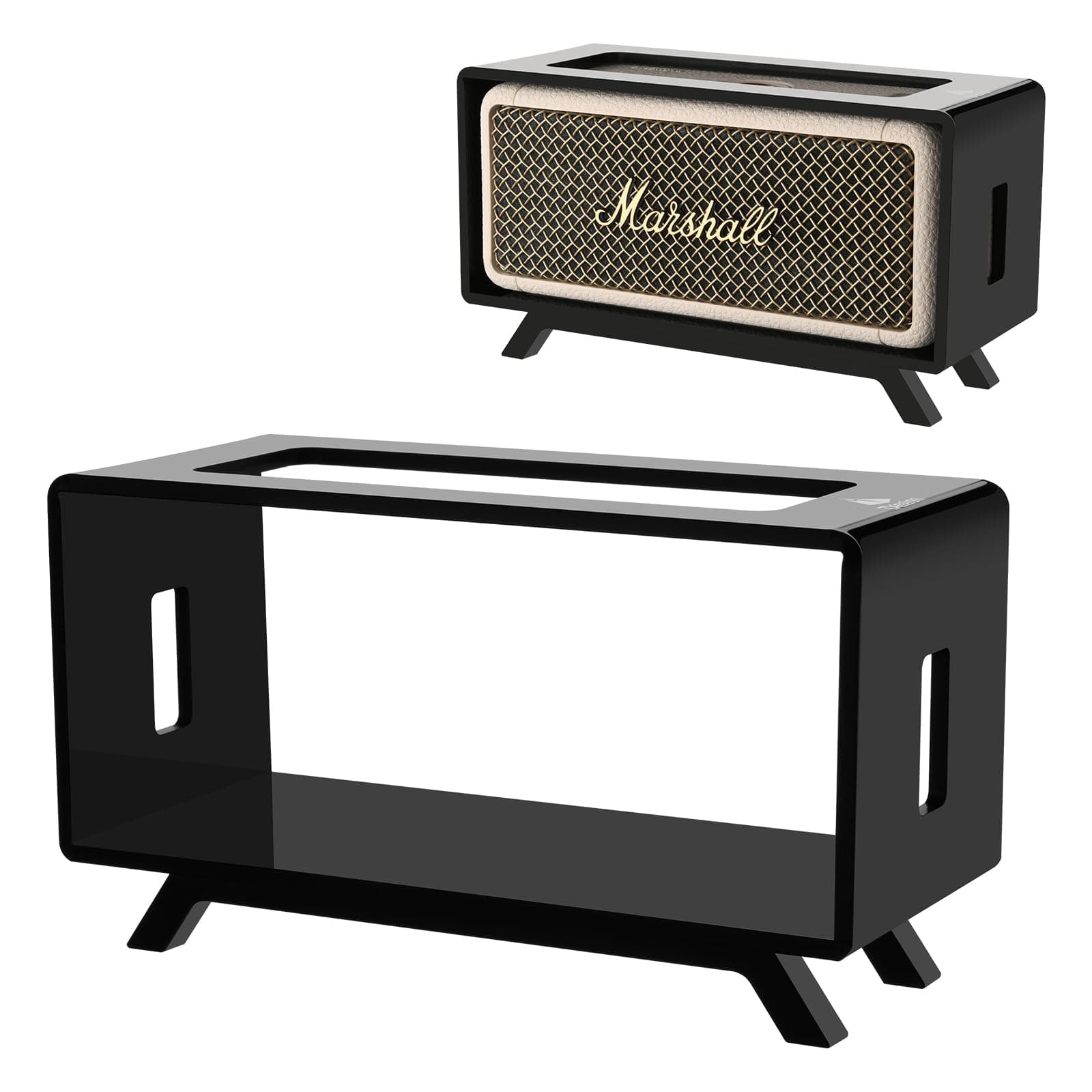 TXEsign Acrylic Desktop Stand Holder Compatible with Marshall Emberton/Emberton II/Emberton III Speaker, Table Holder Display Shelf Speaker Desktop Stand Shelf (Black)