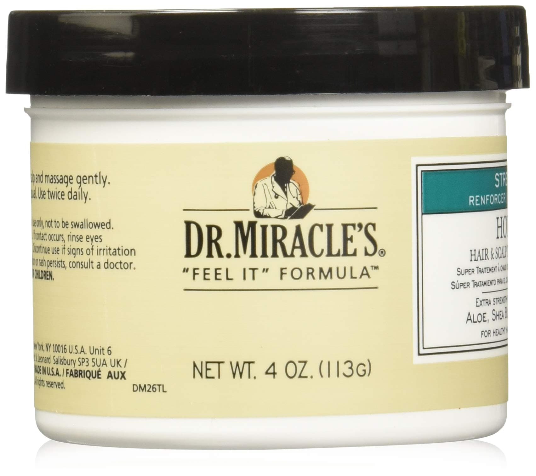 Dr. Miracle's Dr. Miracles Feel It Formula Hot Gro Hair & Scalp Treatment Conditioner 4 Oz