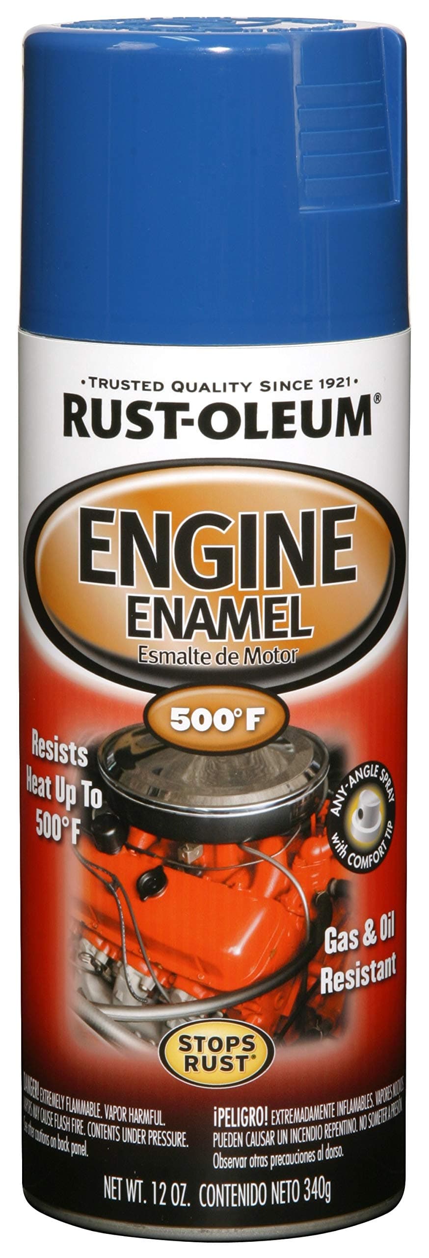 Rust-Oleum 248945 Engine Enamel Spray Paint, 12 oz, Ford Blue